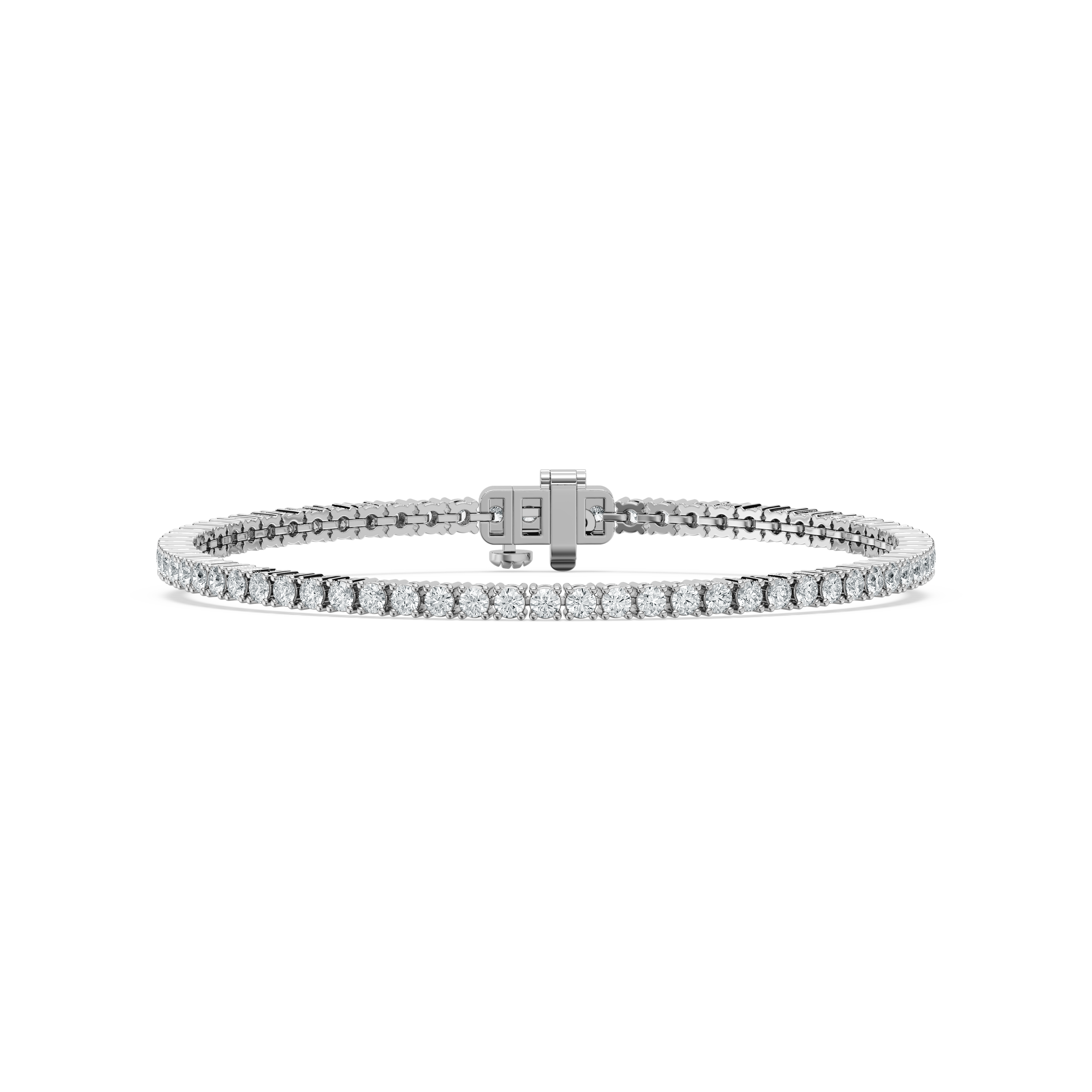 9.50 Carat Round Lab Diamond Tennis Bracelet