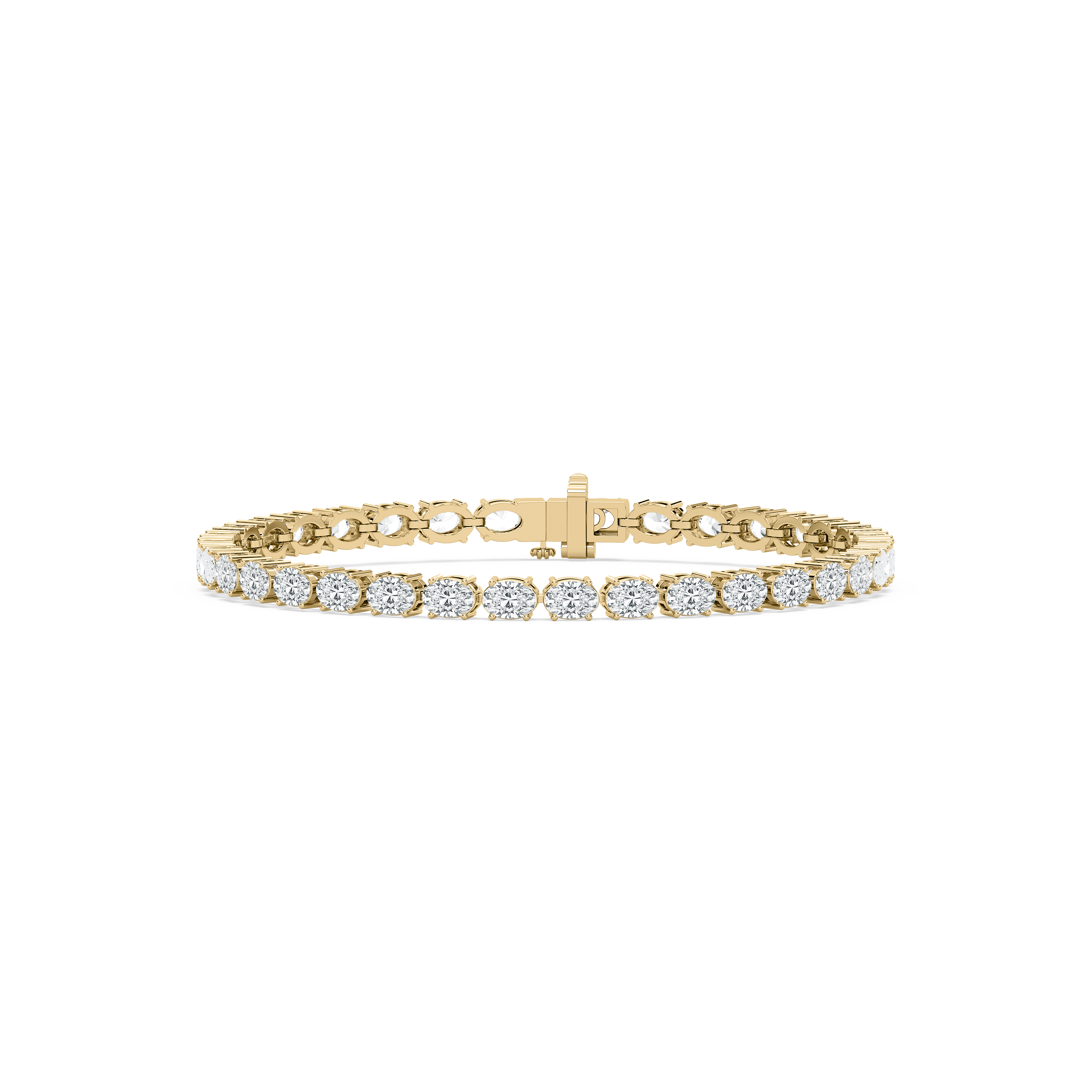 8.50 Carat Oval Diamond Wely Tennis Bracelet