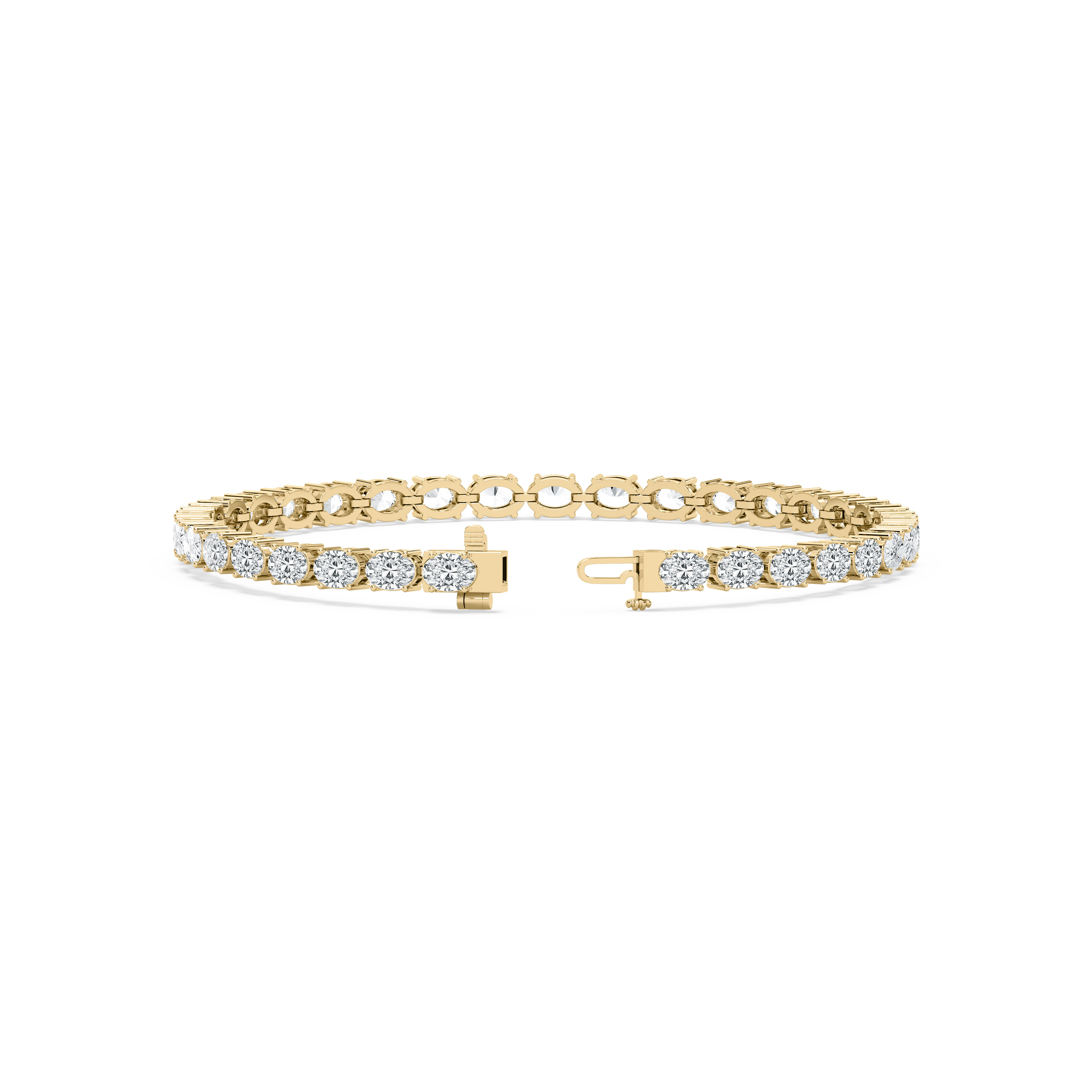 8.50 Carat Oval Diamond Wely Tennis Bracelet