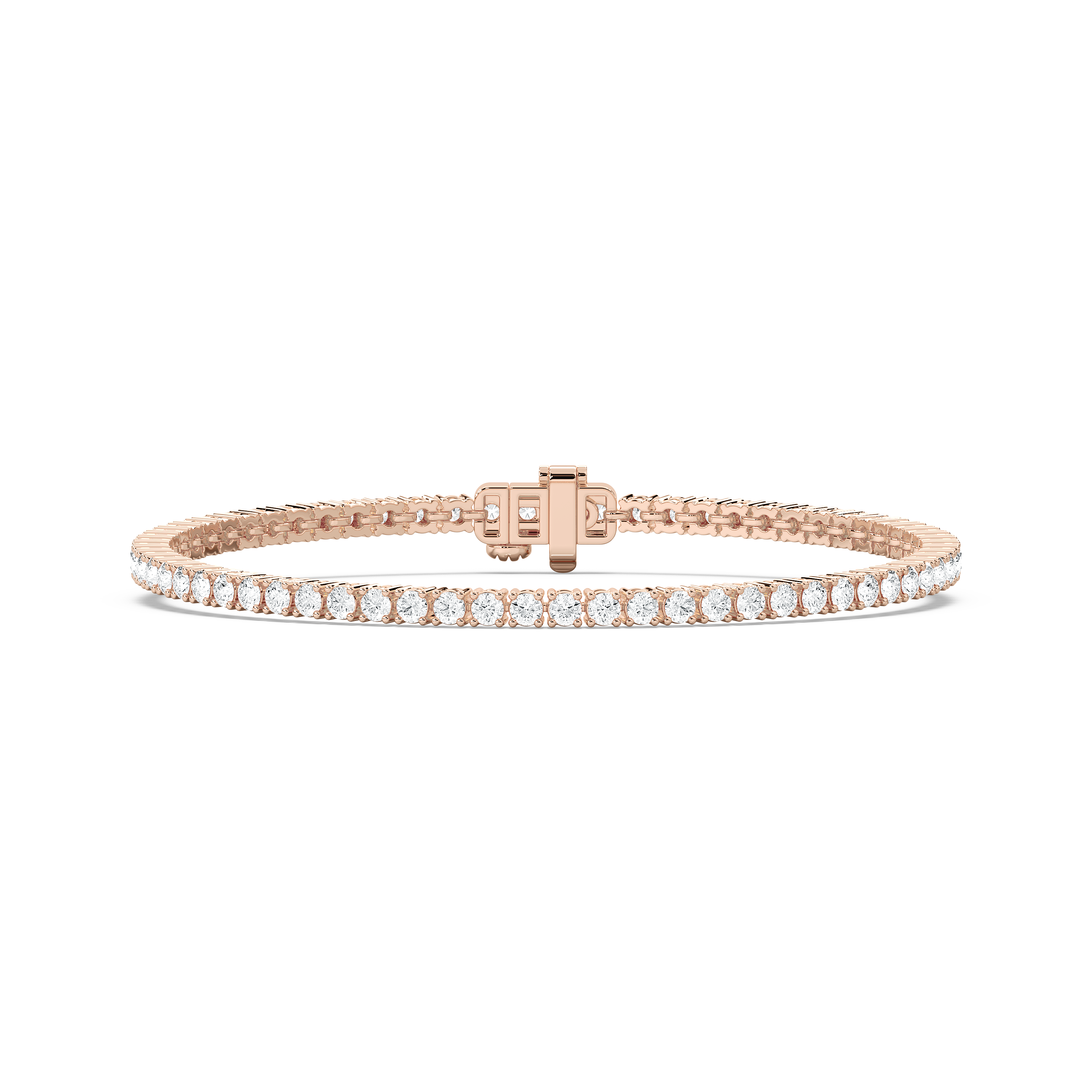 4 Carat Round Diamond Fortuna Tennis Bracelet