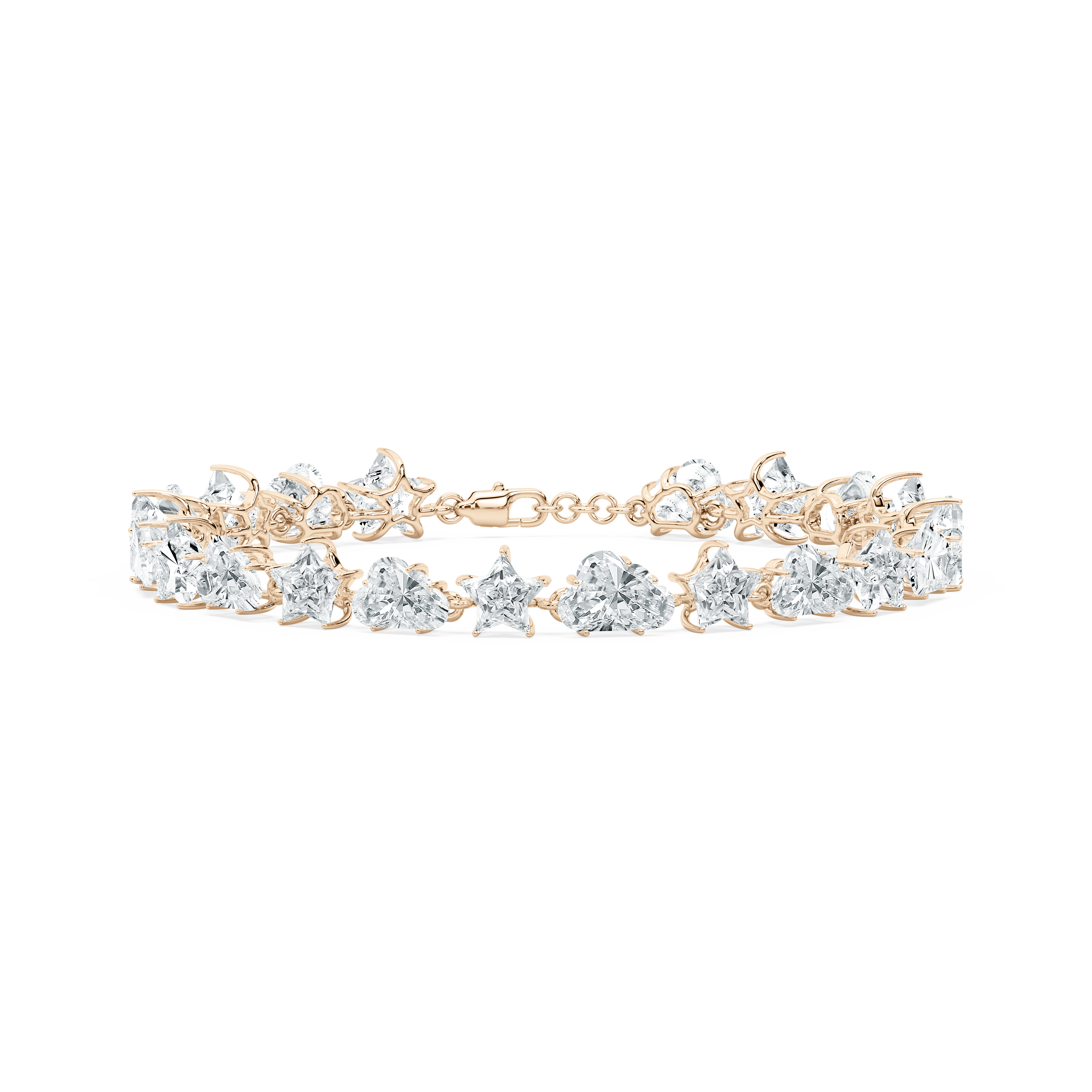 23.5 Carat Star And Cloud Diamond Shimmering Tennis Bracelet