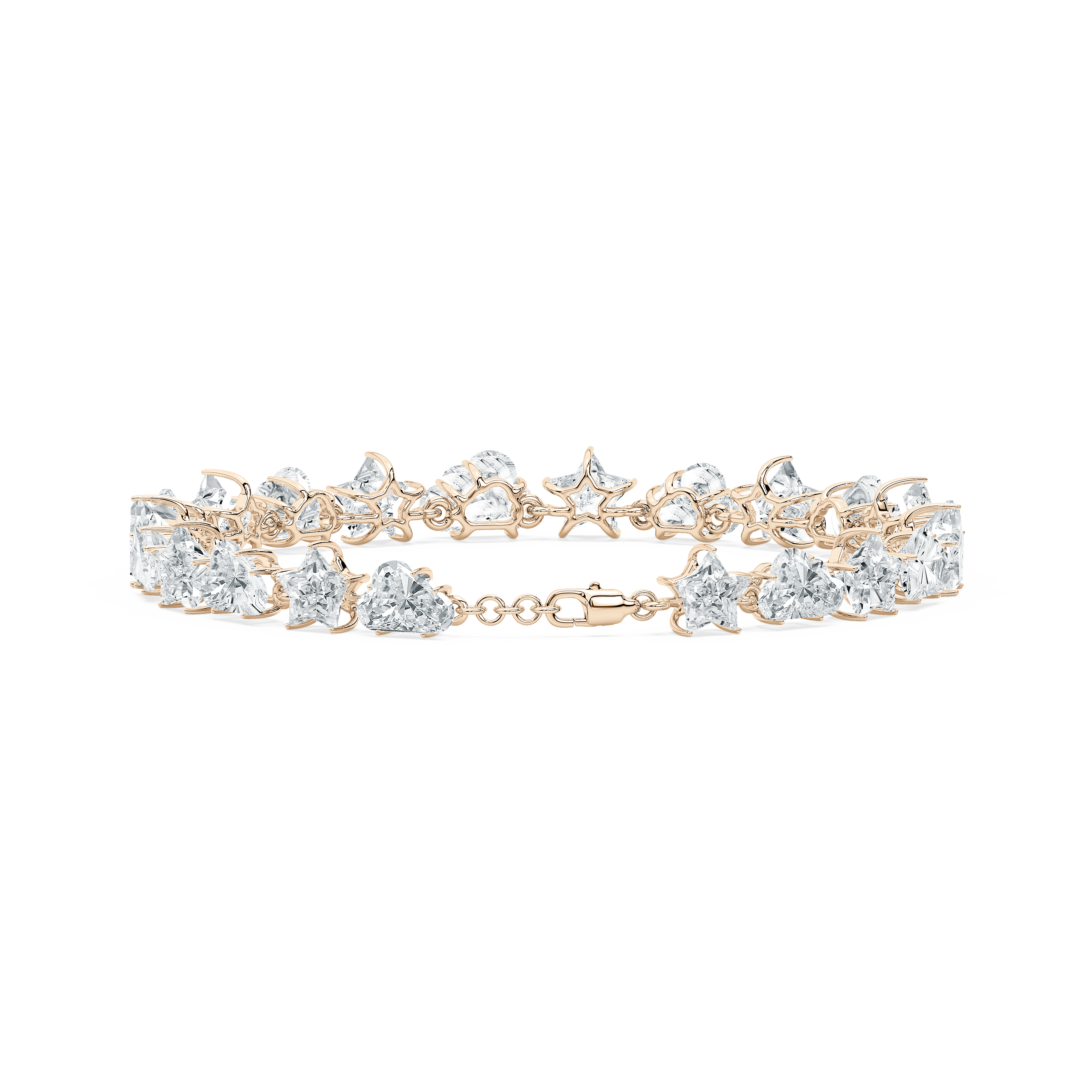 23.5 Carat Star And Cloud Diamond Shimmering Tennis Bracelet