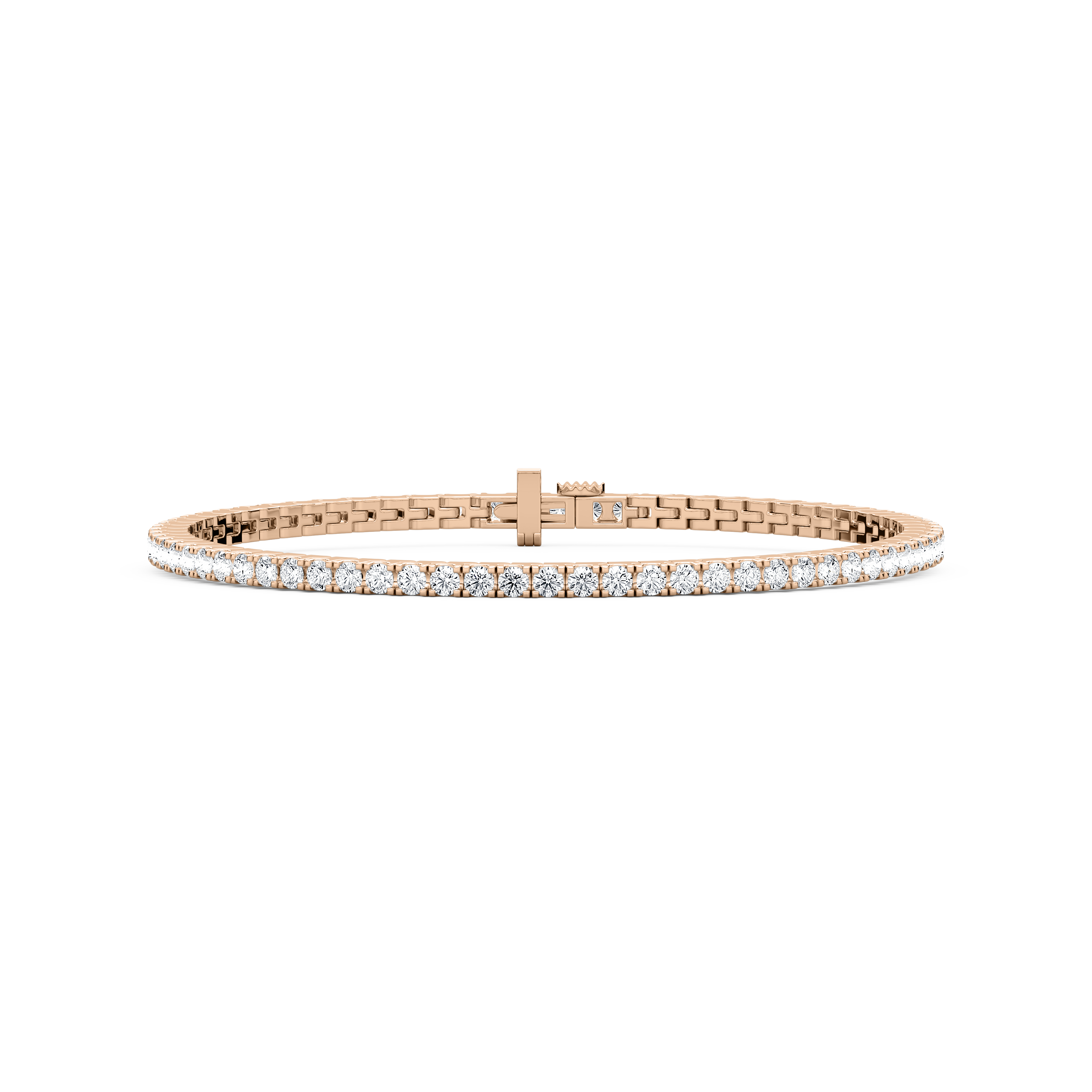 4 CTW Round Diamond Tennis Bracelet
