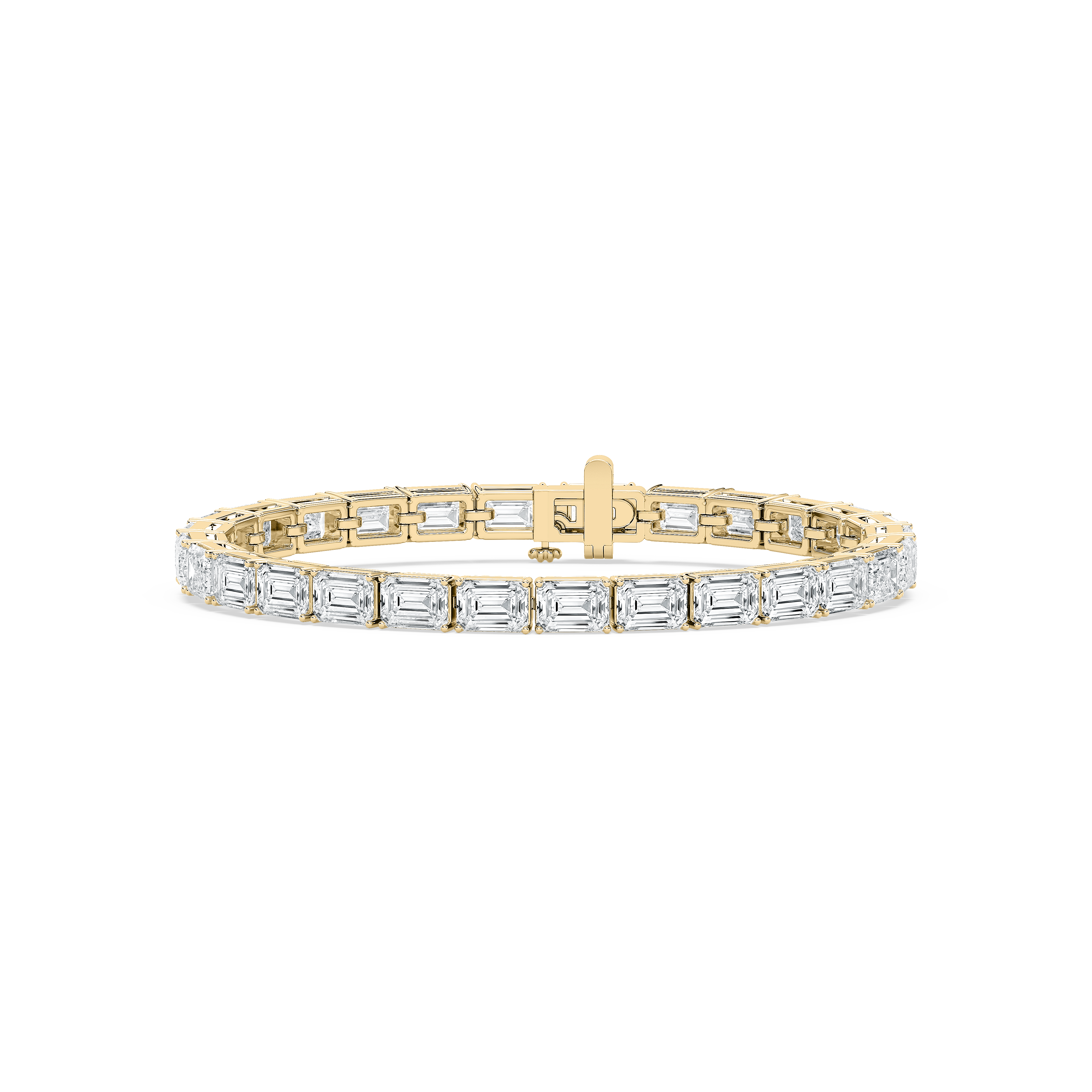 13.50 Carat Emerald Diamonds Affluer Tennis Bracelet