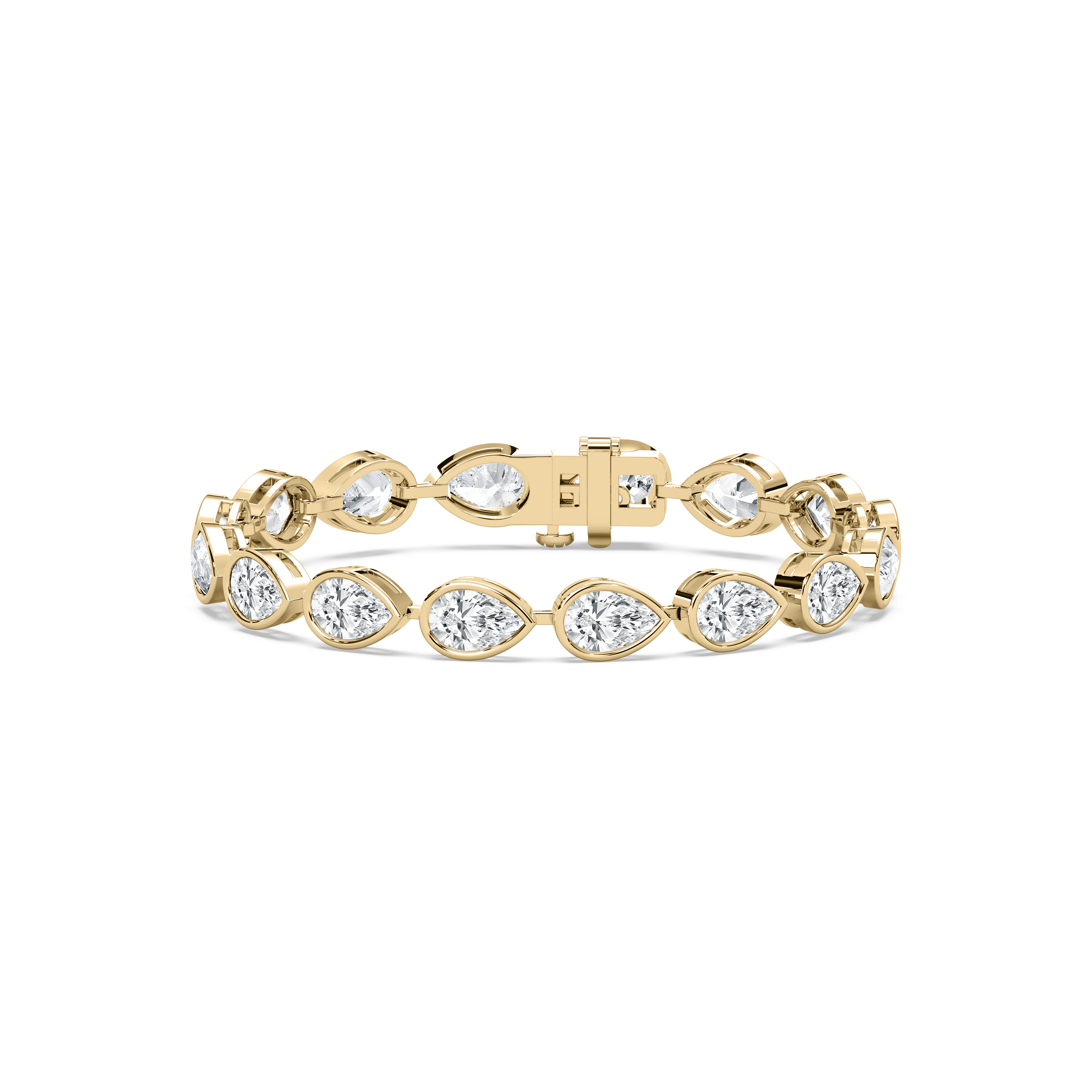 16 Carat Pear Diamonds Aiken Tennis Bracelet 