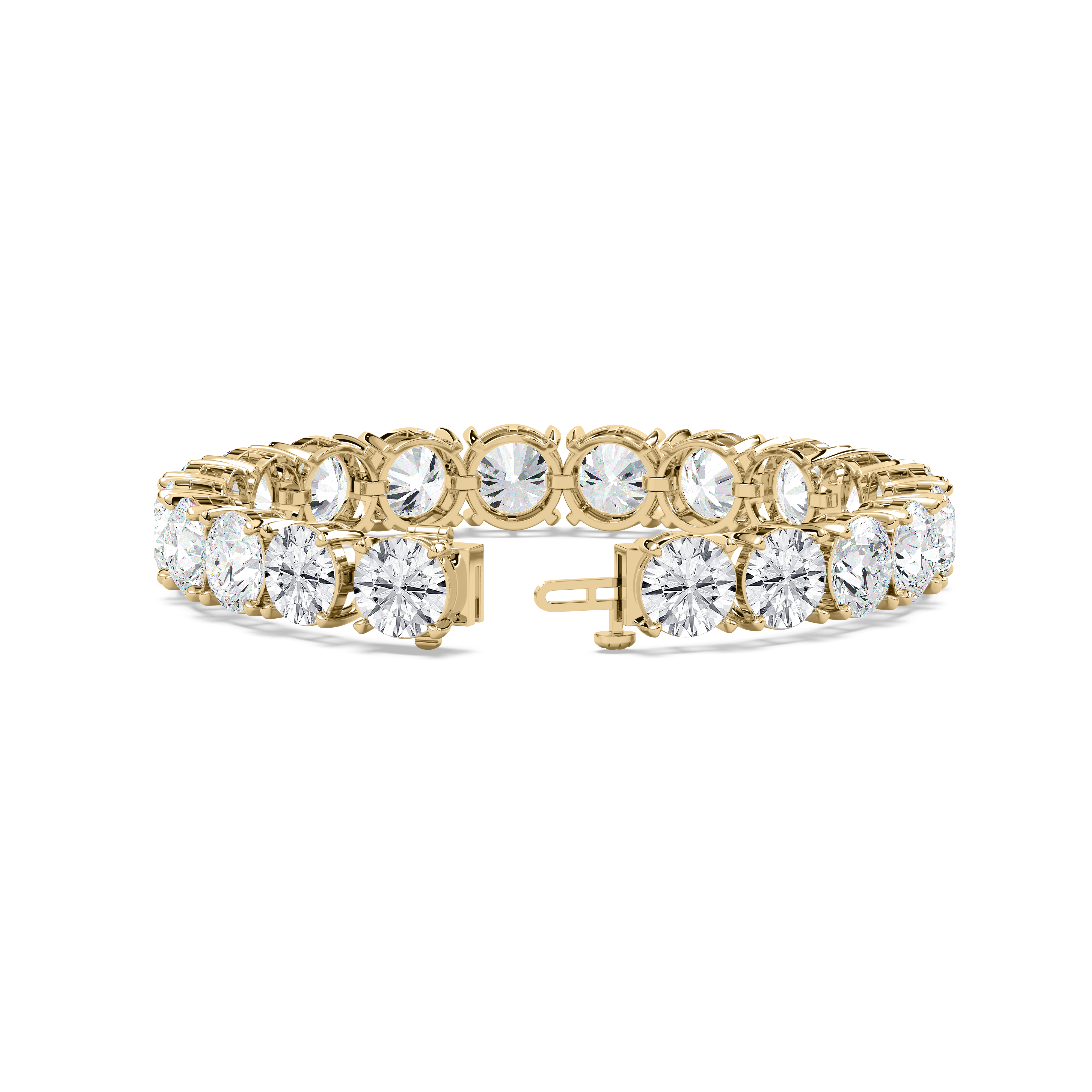 40 Carat Round Diamonds Oralee Tennis Bracelet 