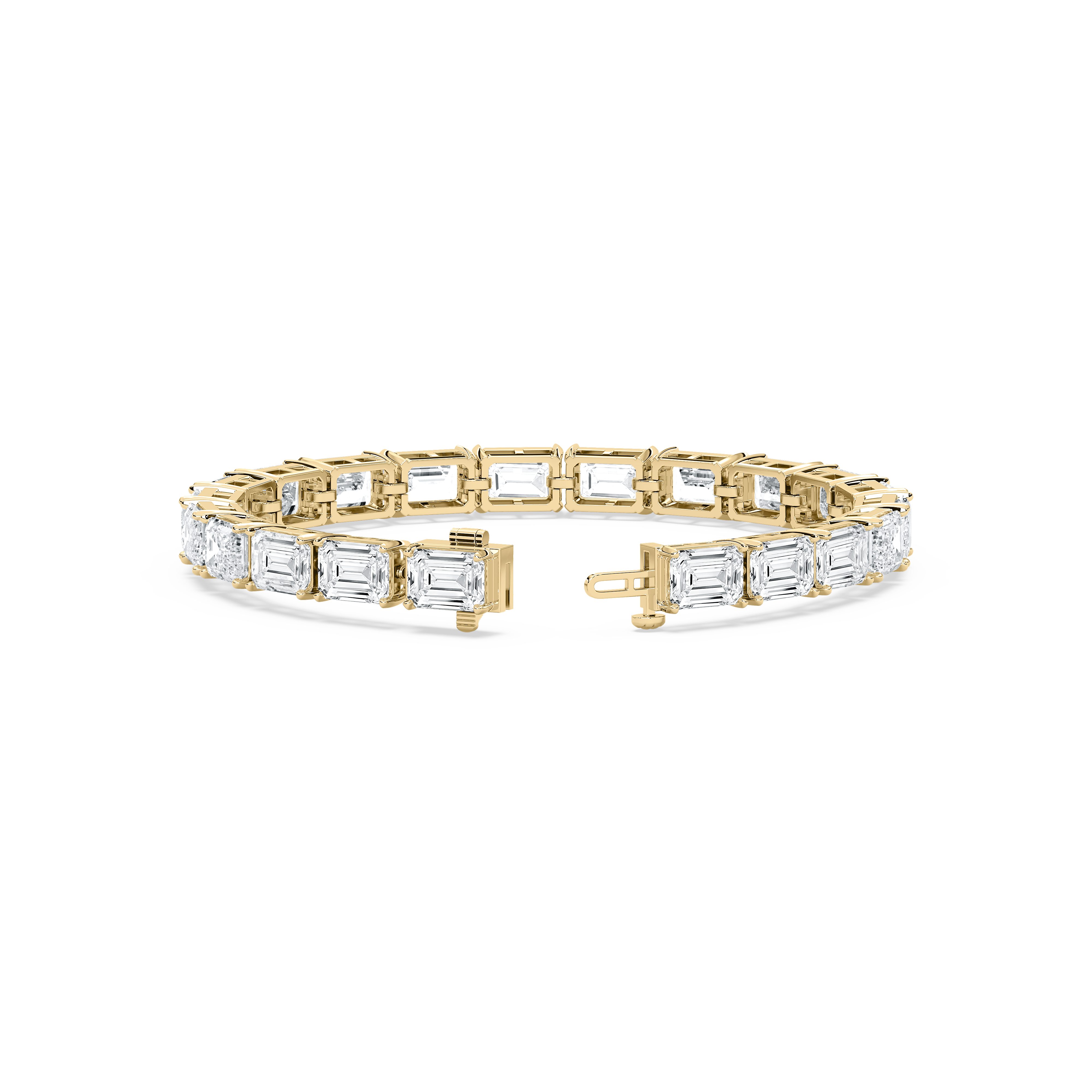 40 Carat Emerald Diamonds Nofia Tennis Bracelet