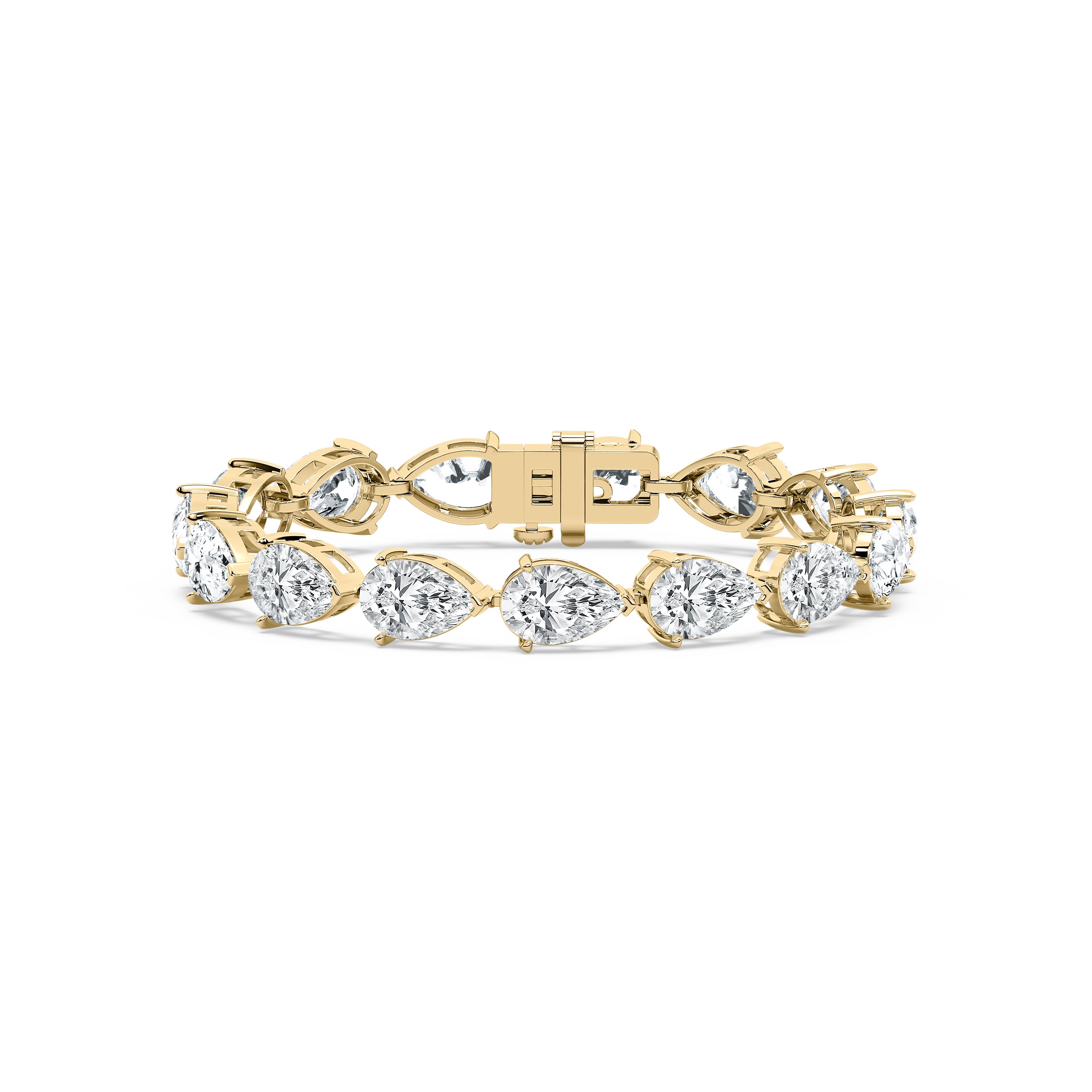 30 Carat Pear Diamonds Wardine Tennis Bracelet