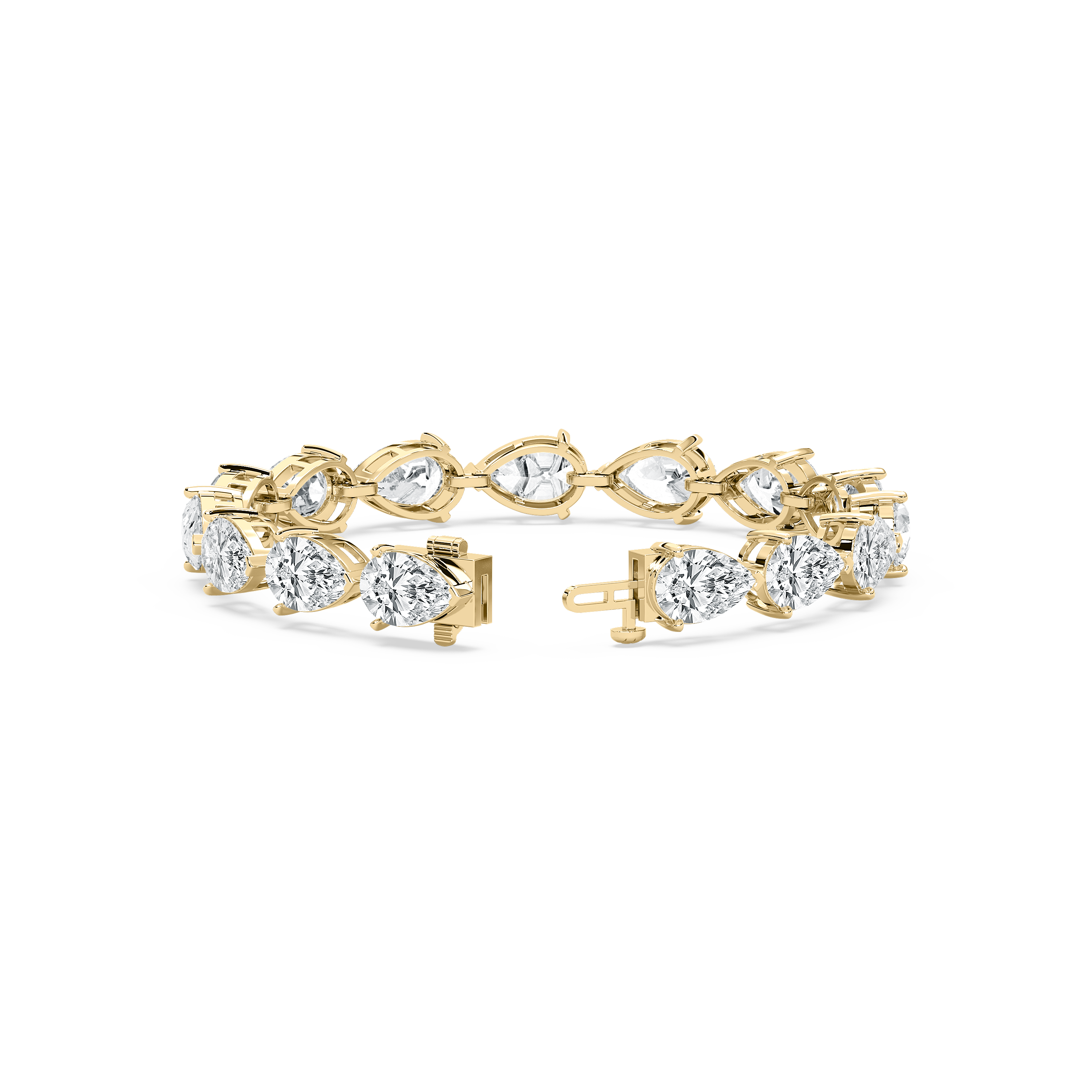 30 Carat Pear Diamonds Wardine Tennis Bracelet