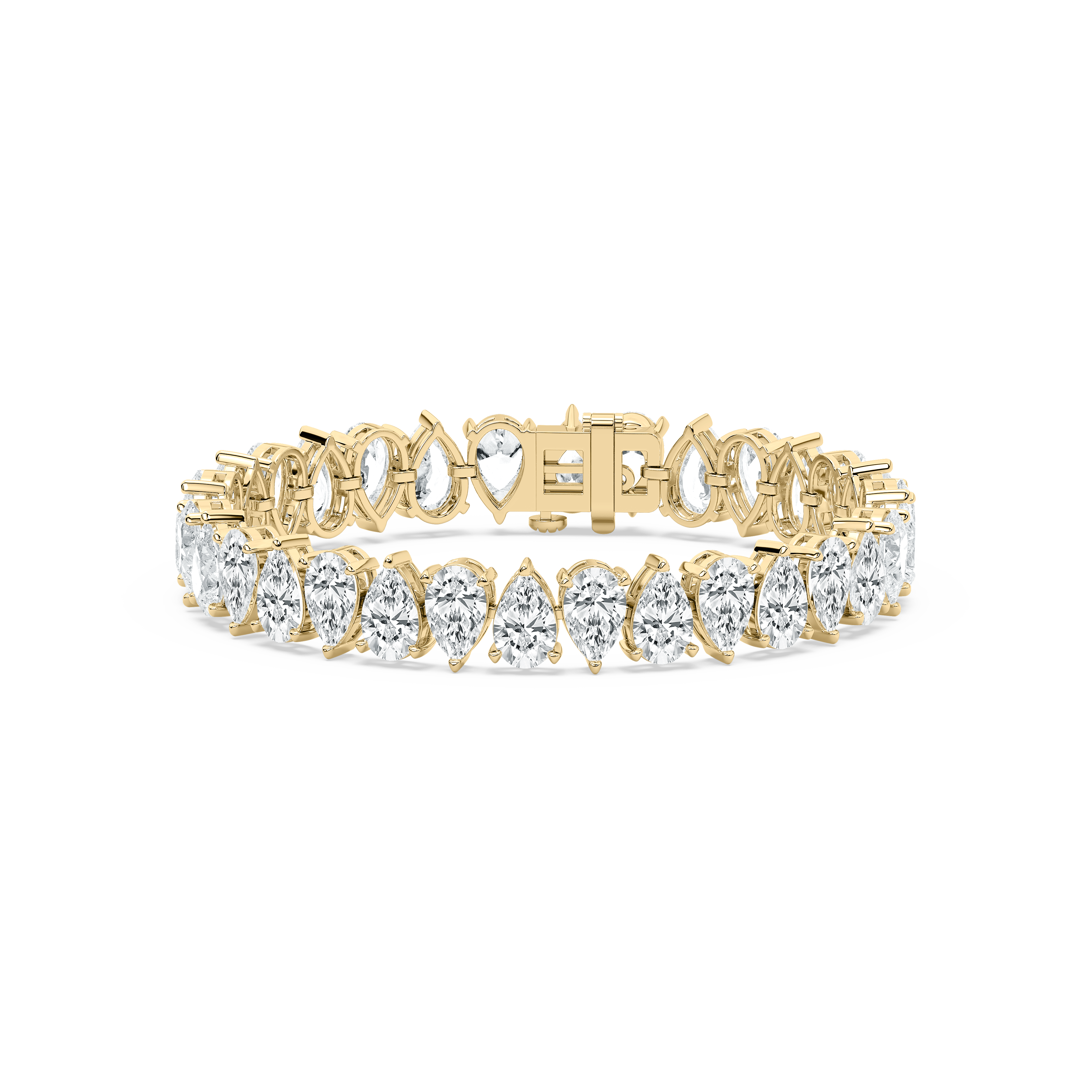32 Carat Pear Diamonds Lorette Fashion Bracelet