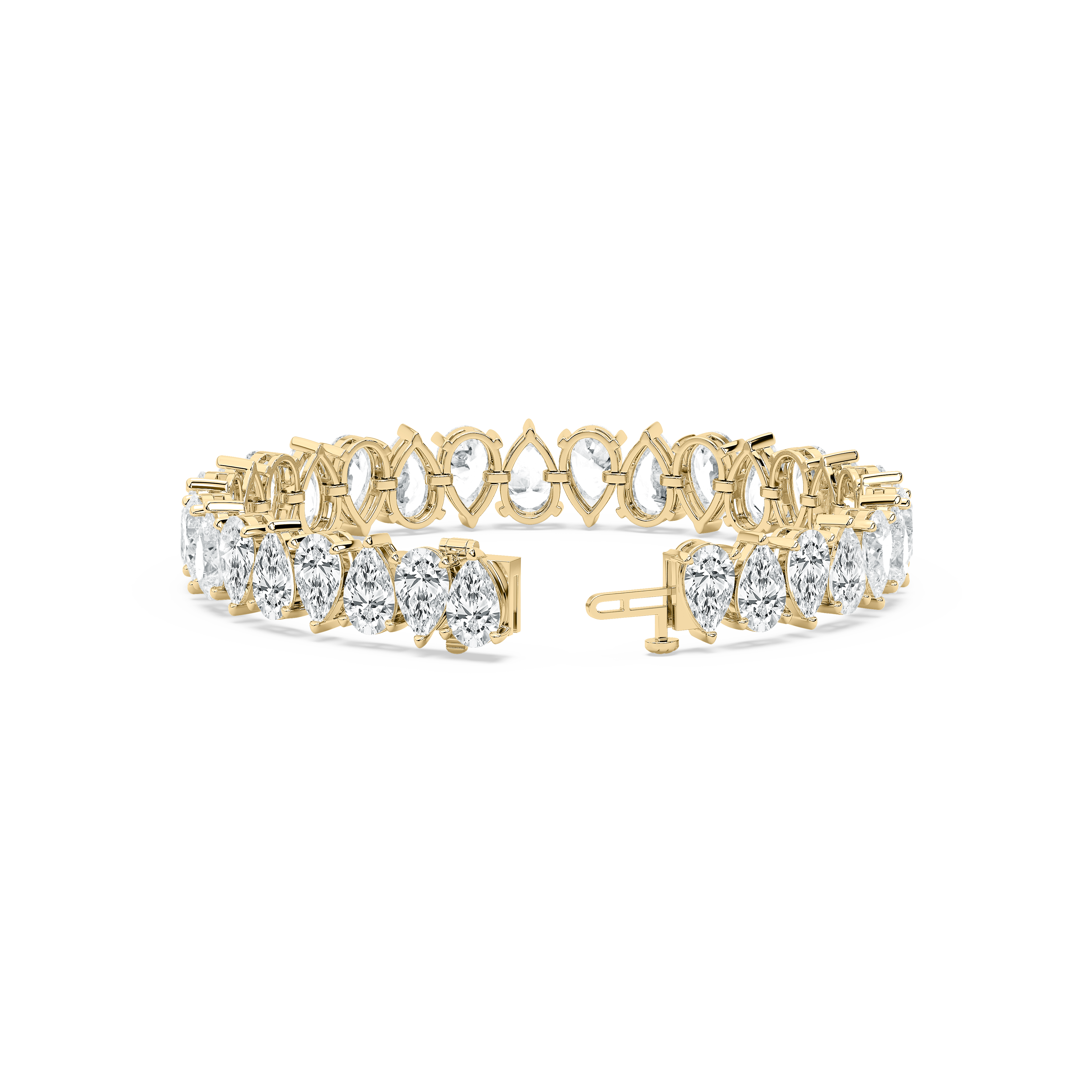 32 Carat Pear Diamonds Lorette Fashion Bracelet