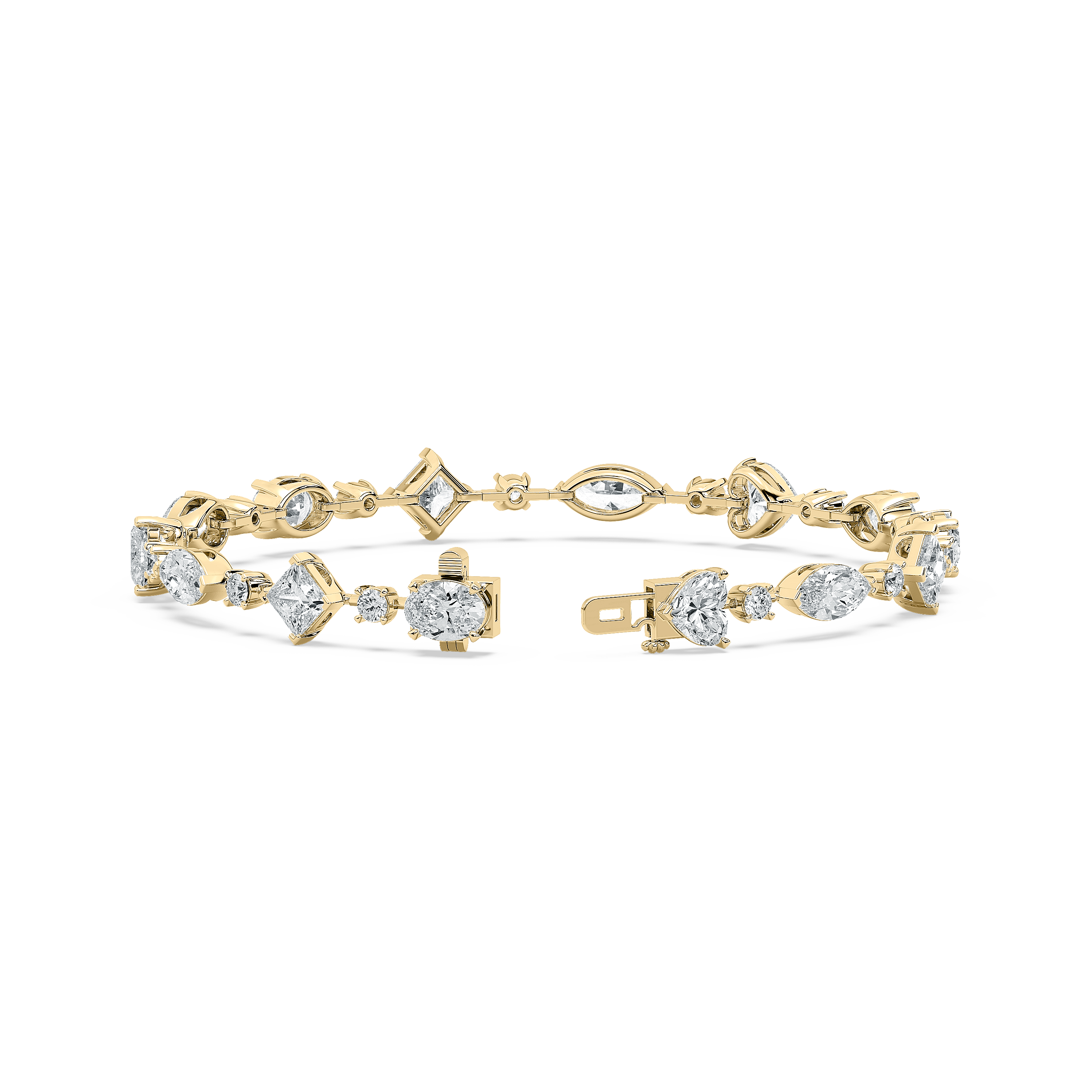 11.50 Carat Multi Shape Diamond Triumphant Fashion Bracelet