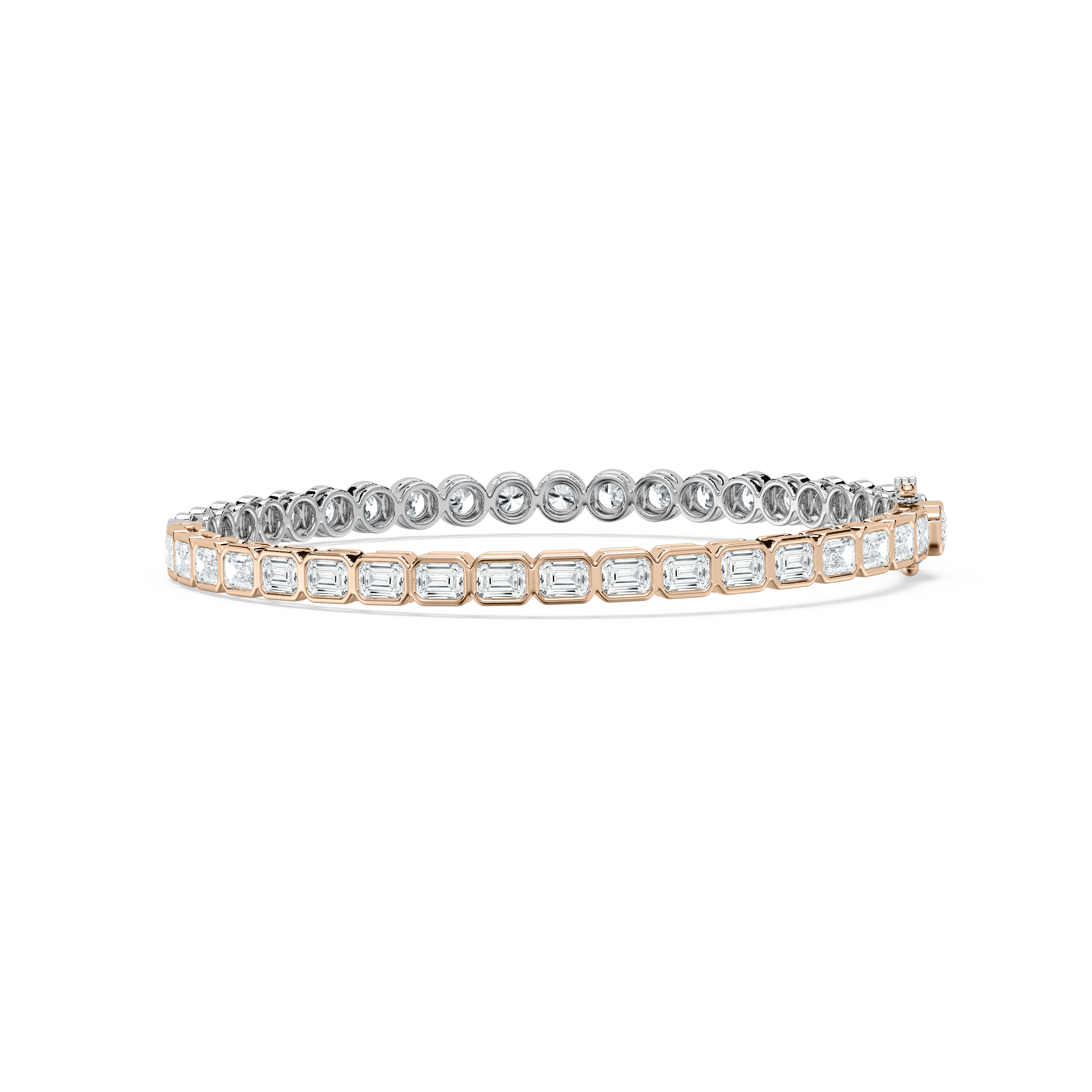 Round And Emerald Dimaond Janessa Tennis Bracelet