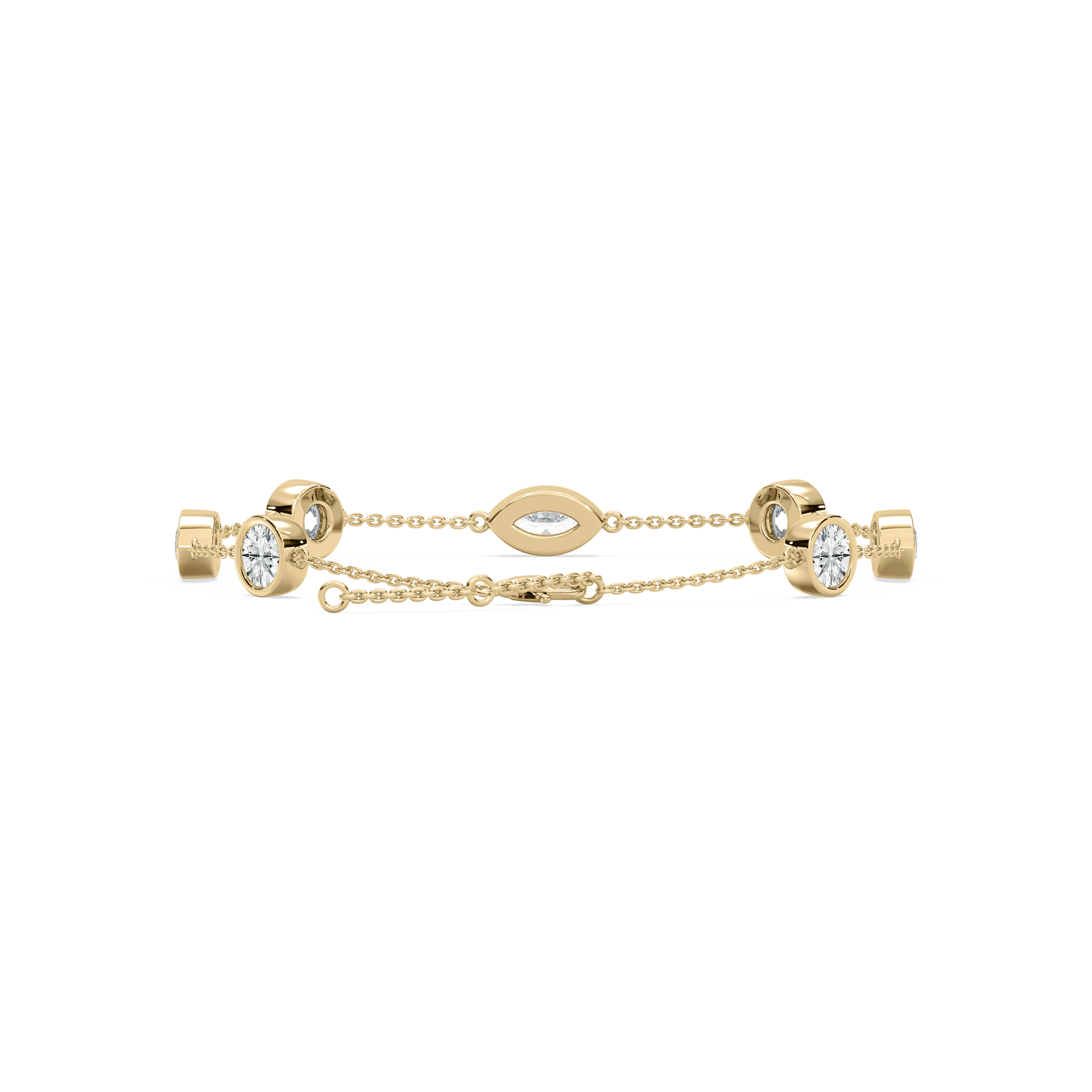 Marquise And Round Diamond Buenos Fashion Bracelet