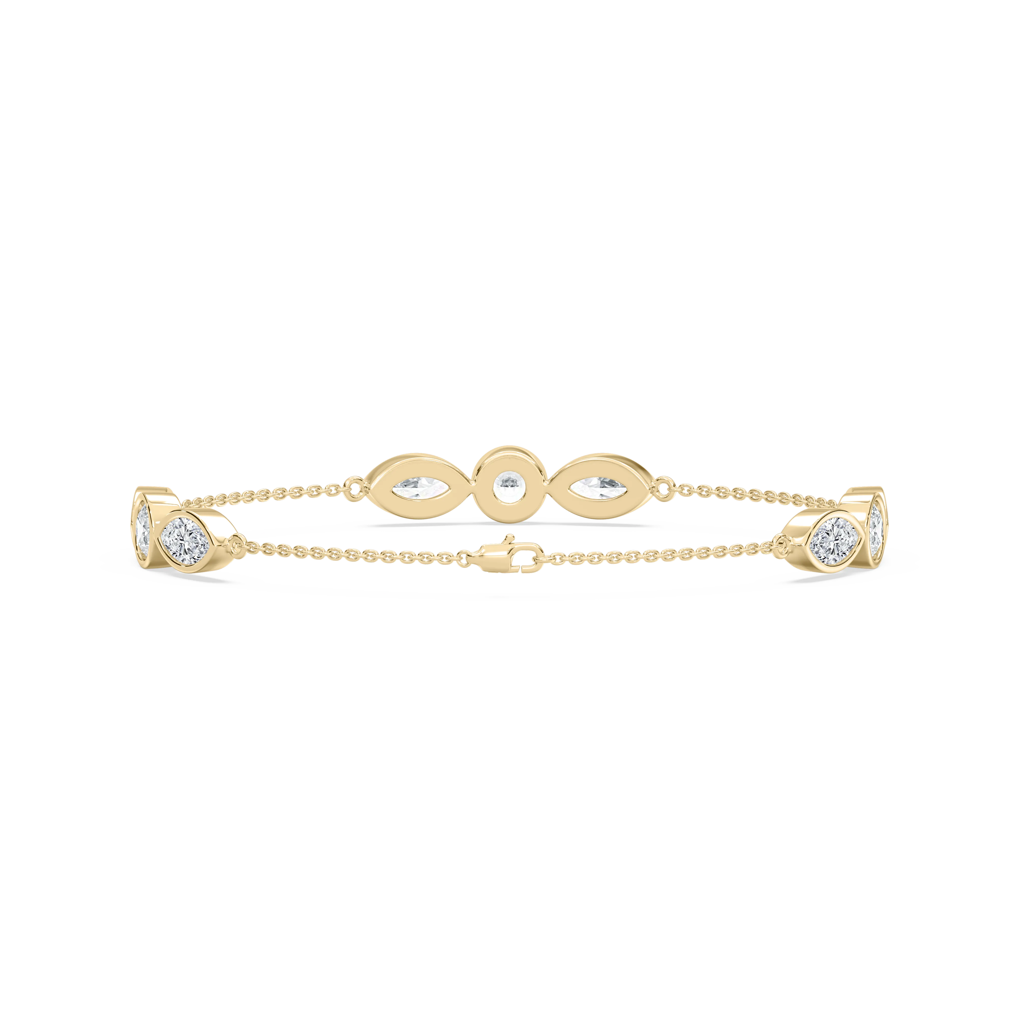Marquise And Round Diamond Lisse Fashion Pendant
