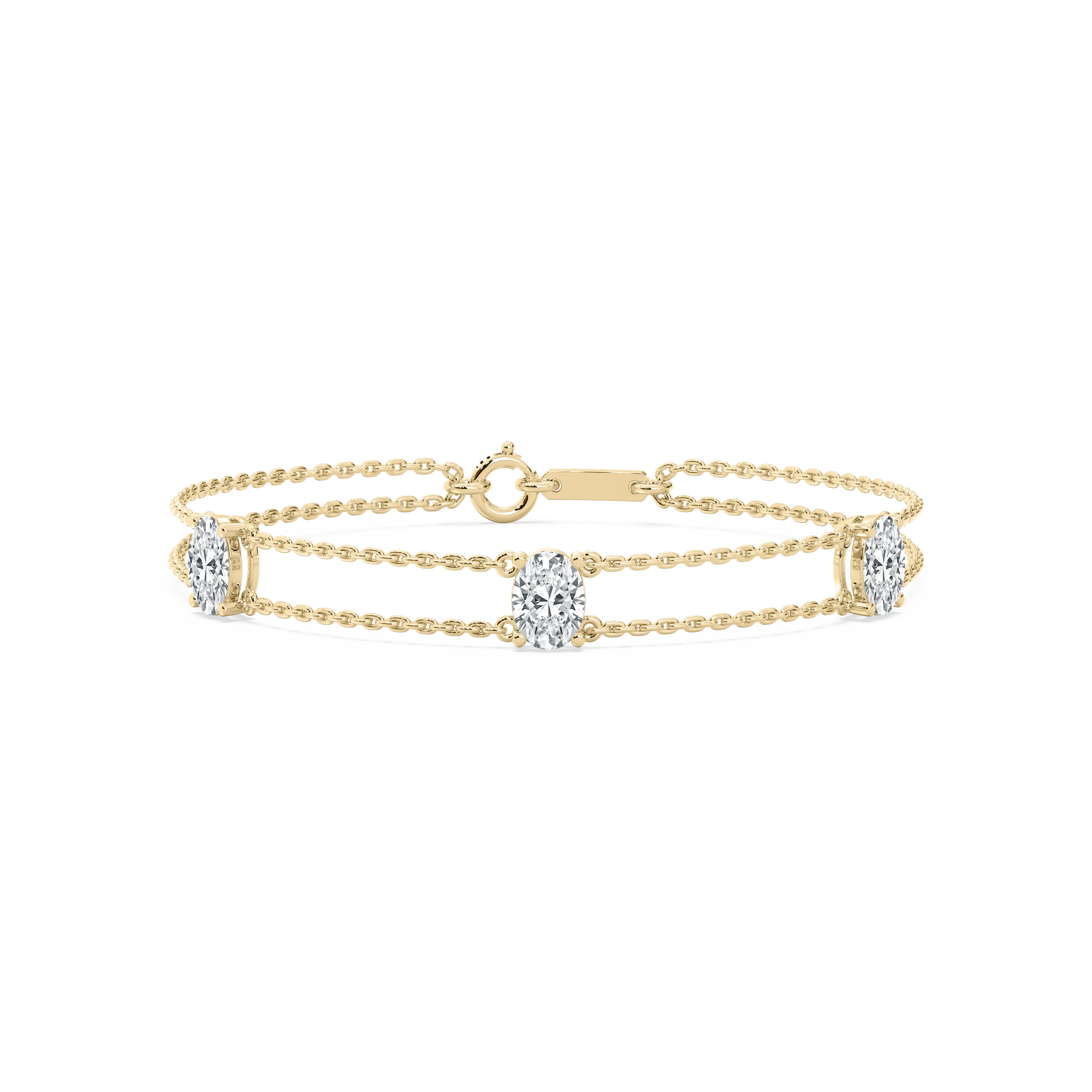 3 Carat Oval Diamond Sicily Fashion Bracelet