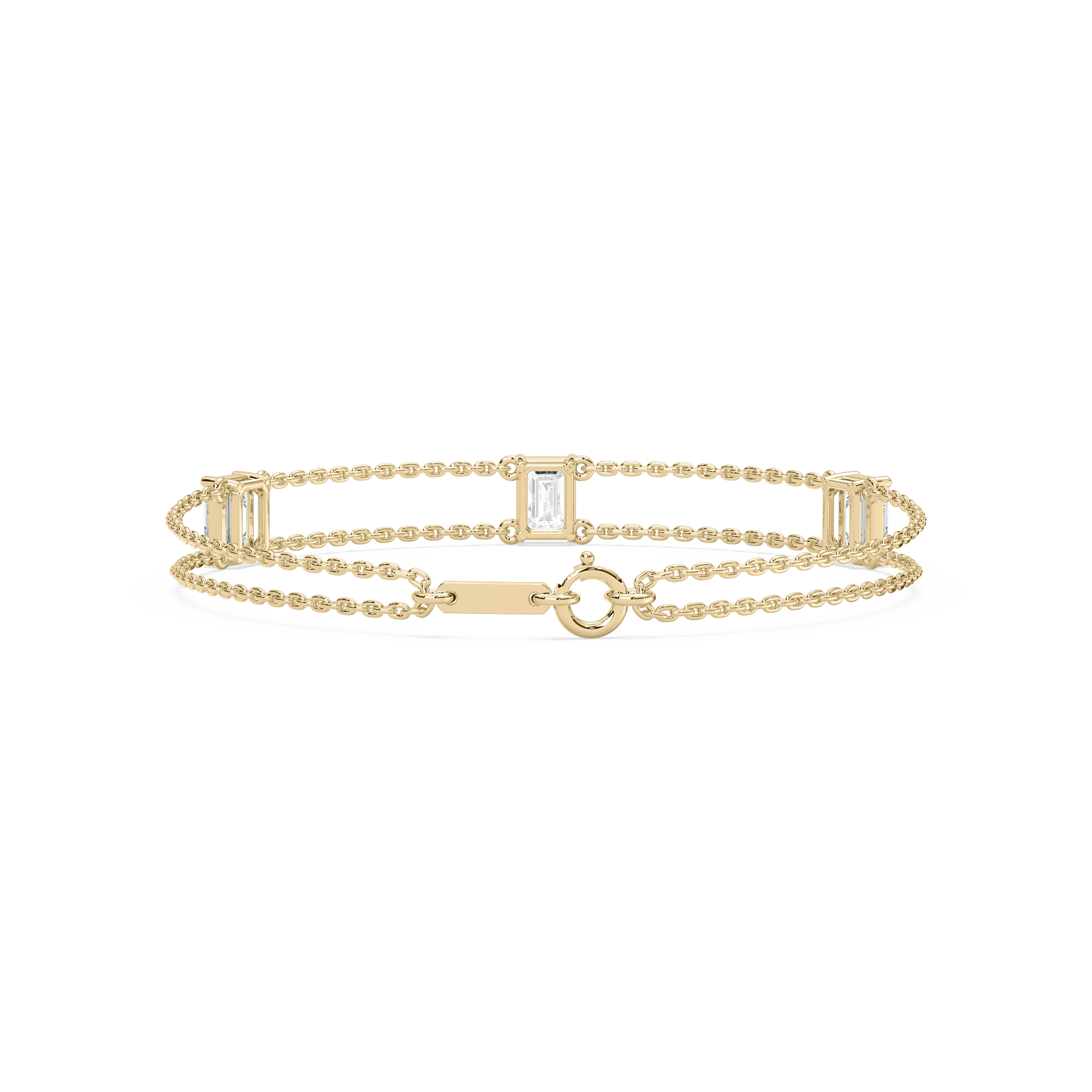 3 Carat Emerald Diamond Madeliene Fashion Bracelet