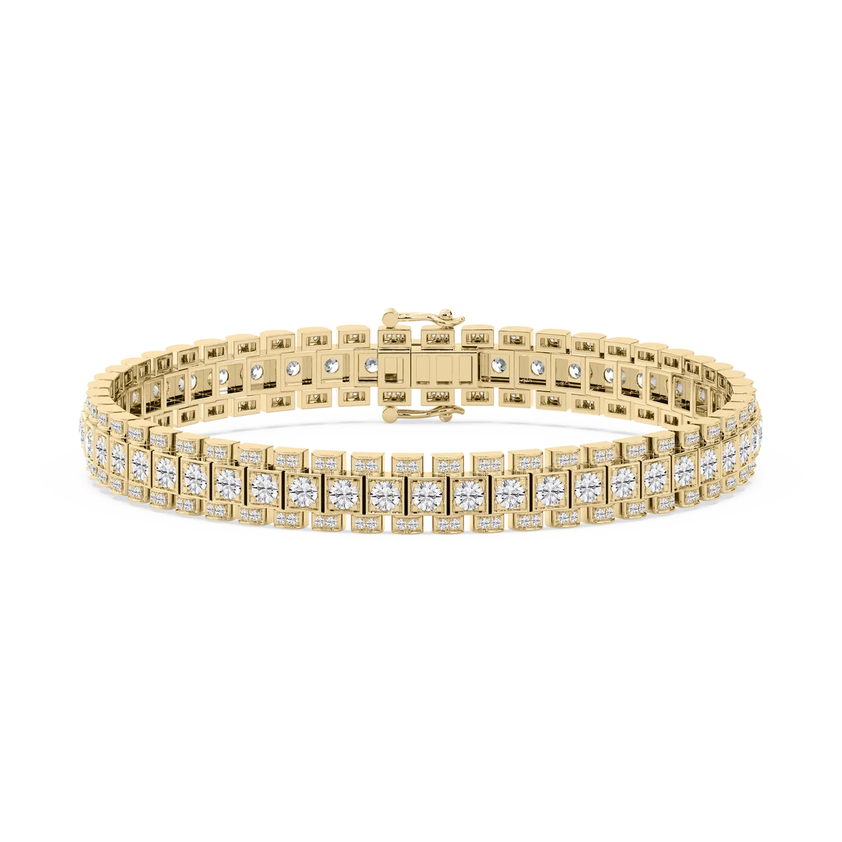 Mixed Round Lab Grown Diamond Bracelet