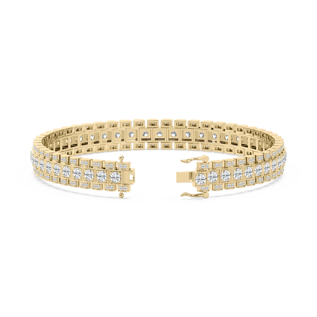 Mixed Round Lab Grown Diamond Bracelet
