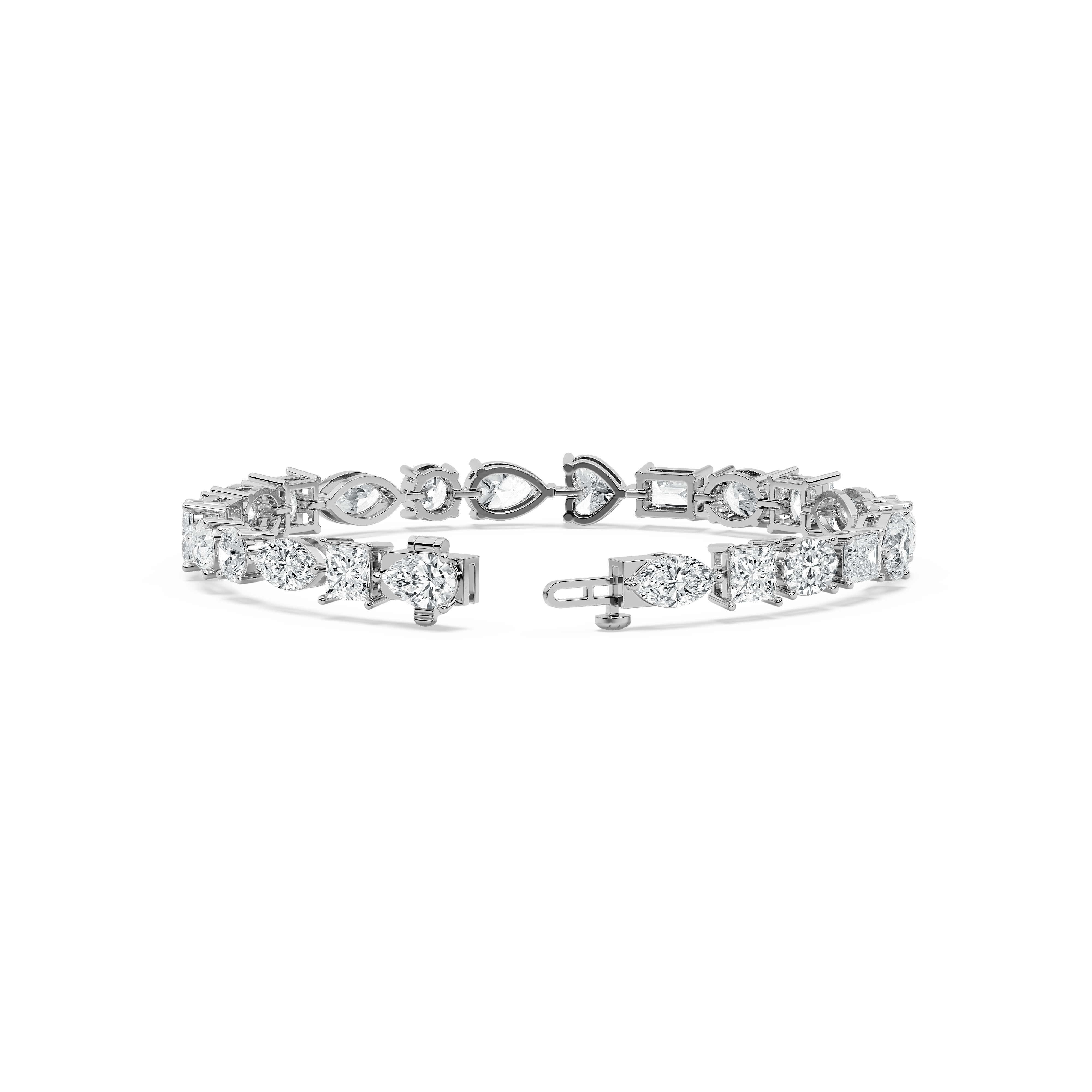 Multi Shape Lab Diamond Tennis Bracelet