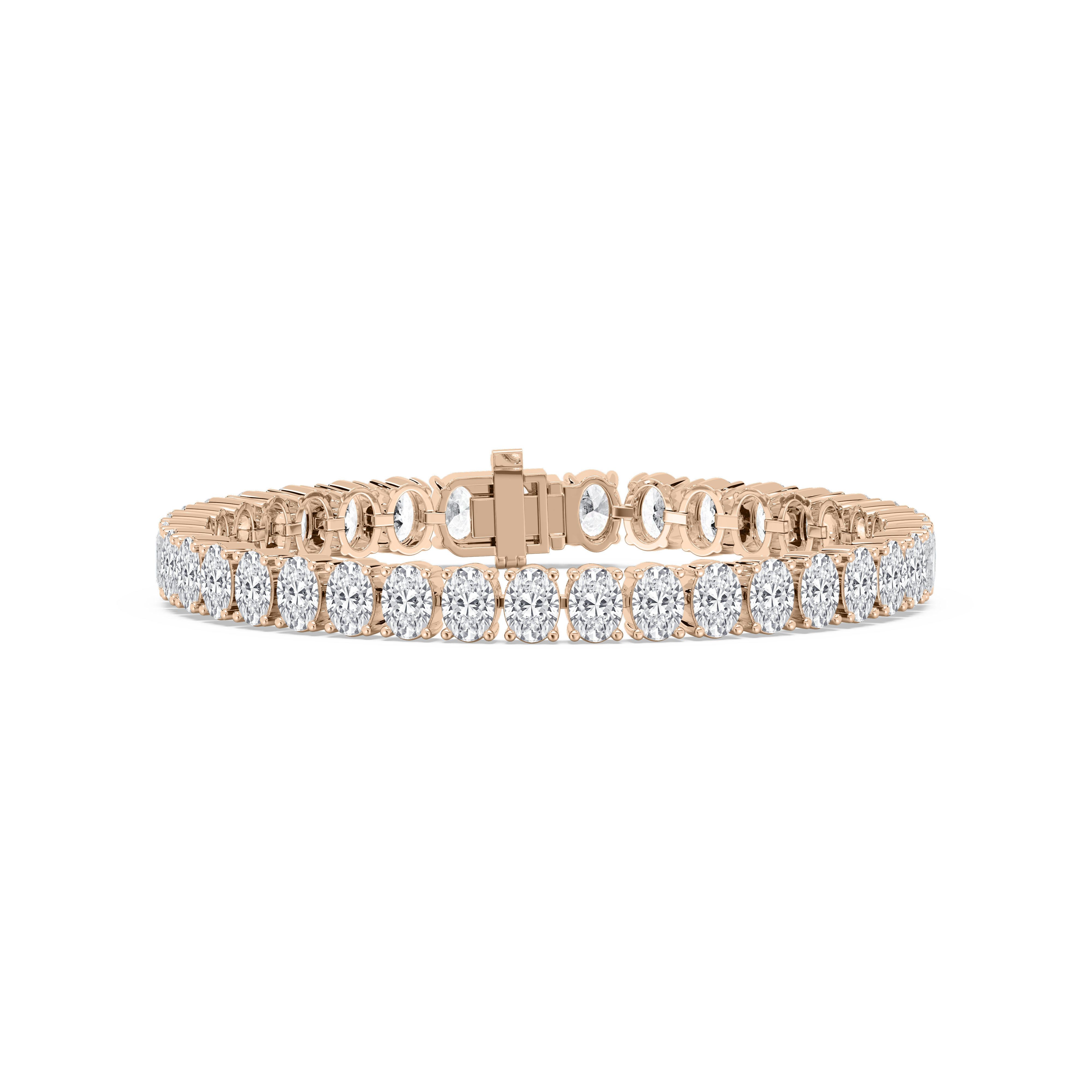 Oval Diamond Tennis Bracelet