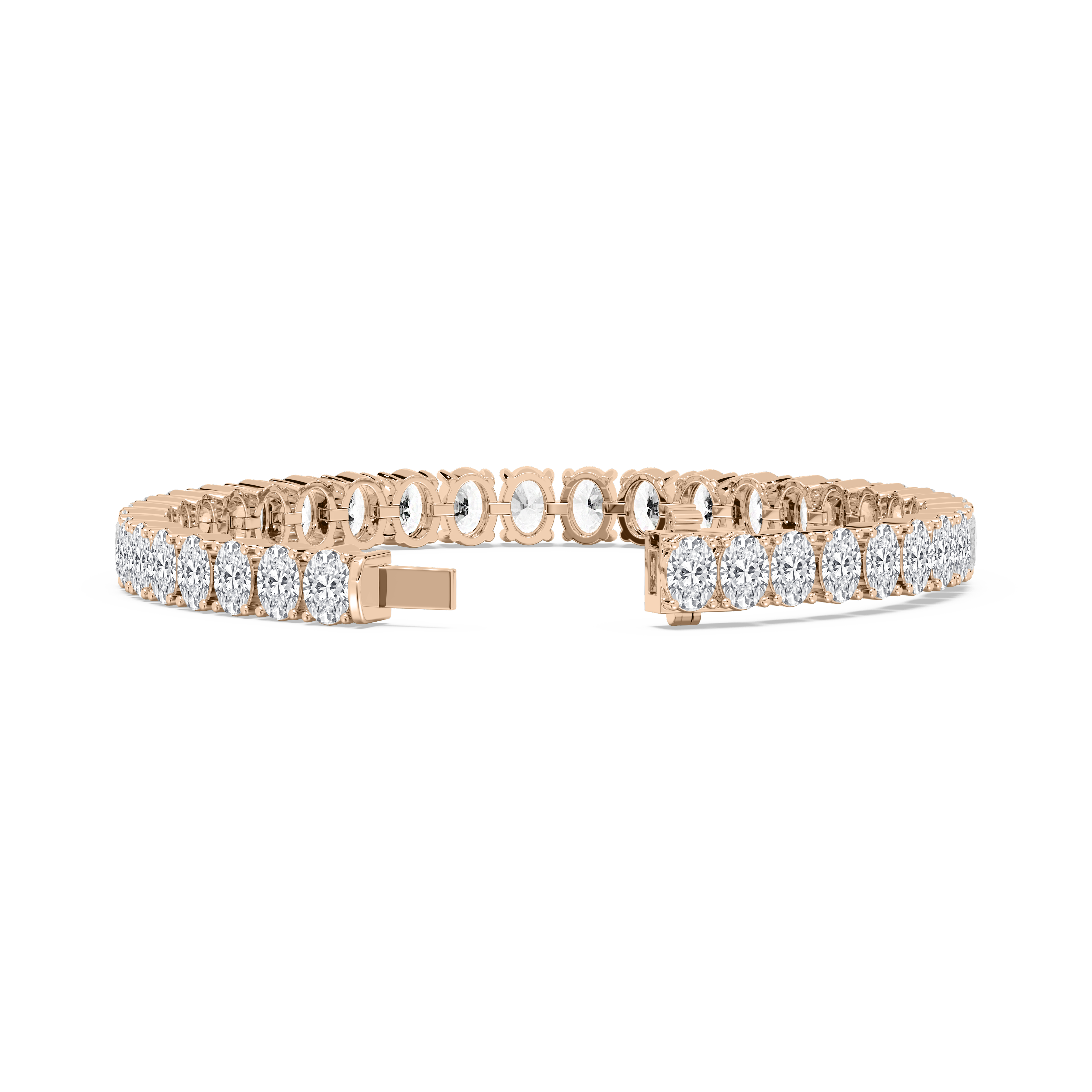 Oval Diamond Tennis Bracelet