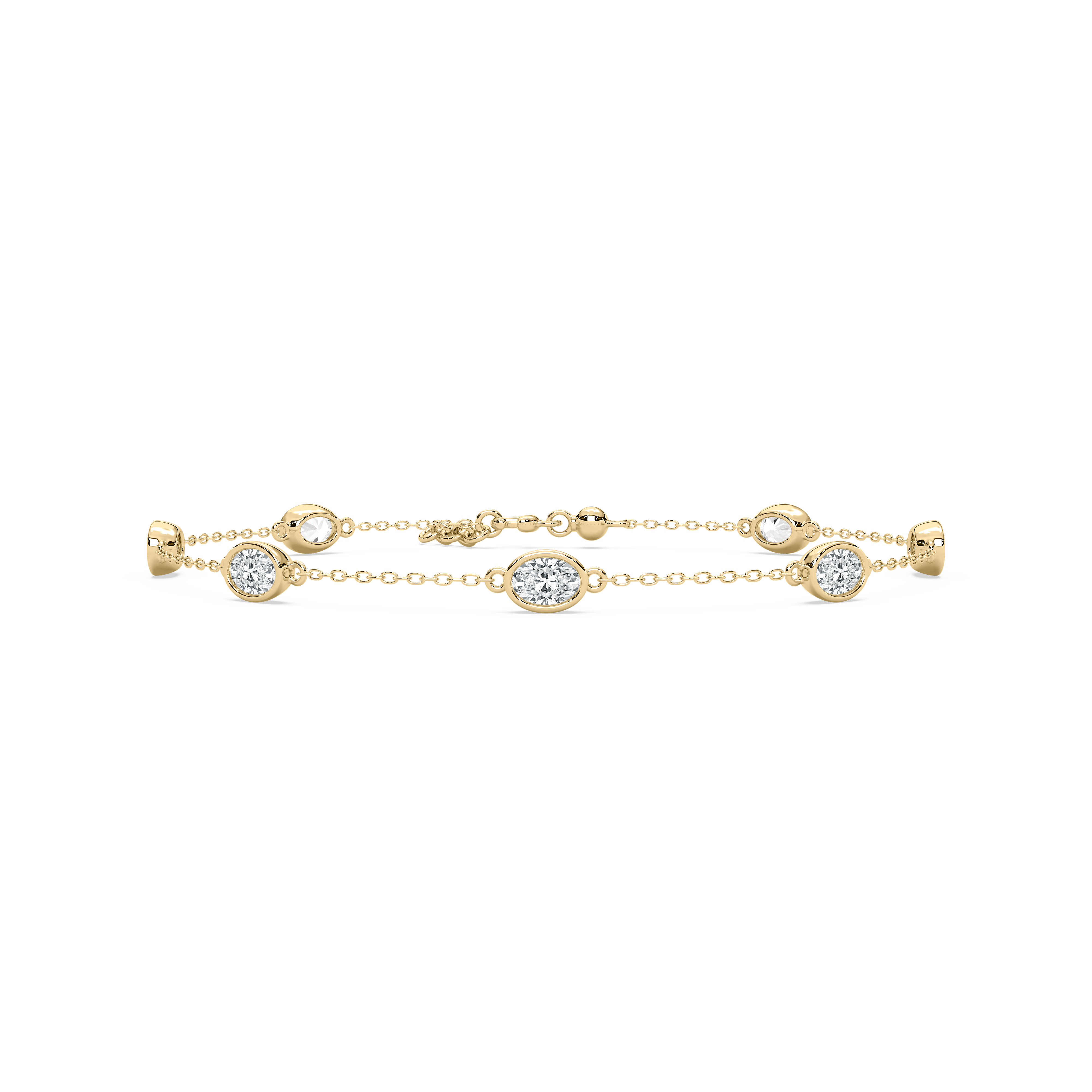 Oval Diamond Melody Fashion Chain Bracelet