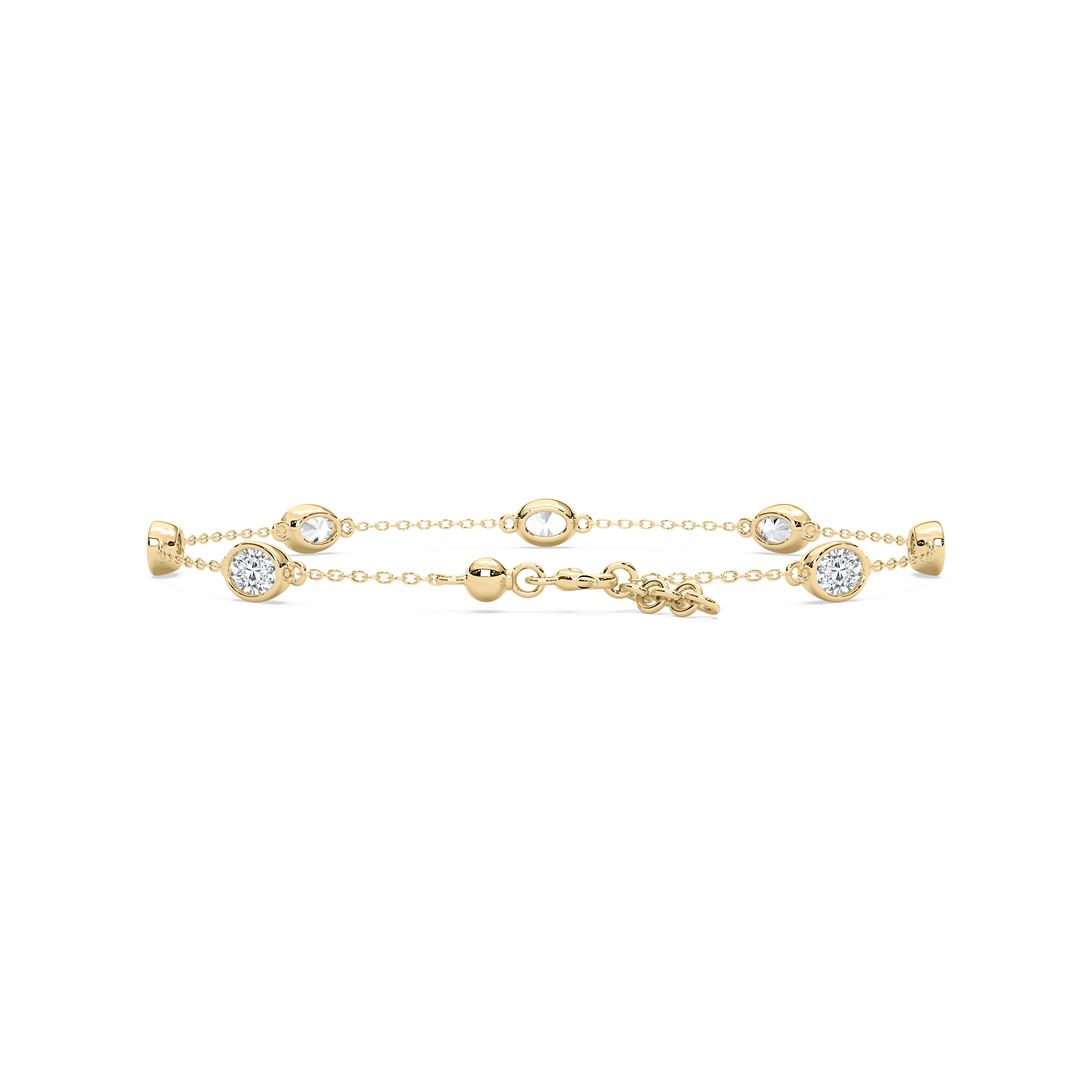 Oval Diamond Melody Fashion Chain Bracelet