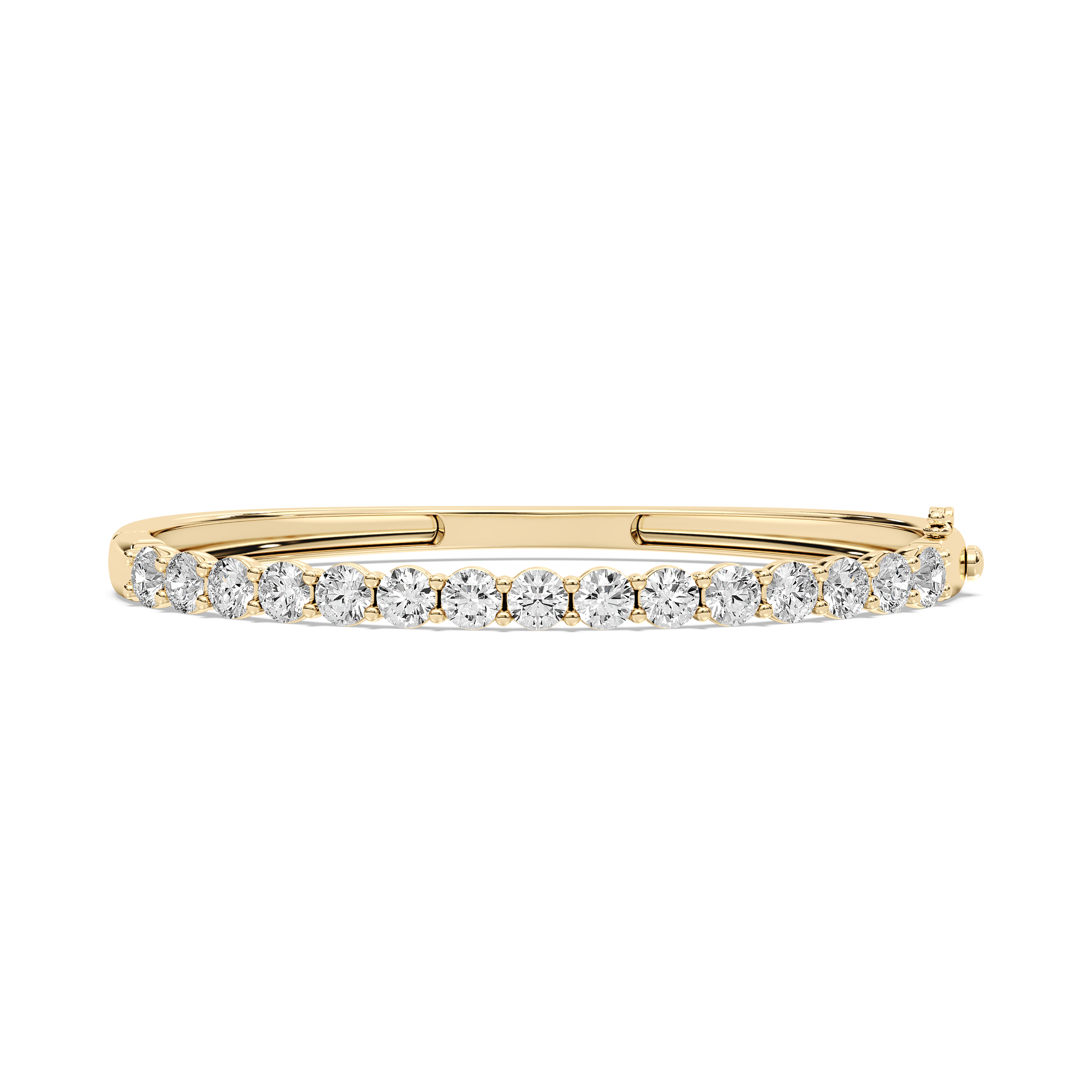 Round Diamond Qingxie Bangle Bracelet