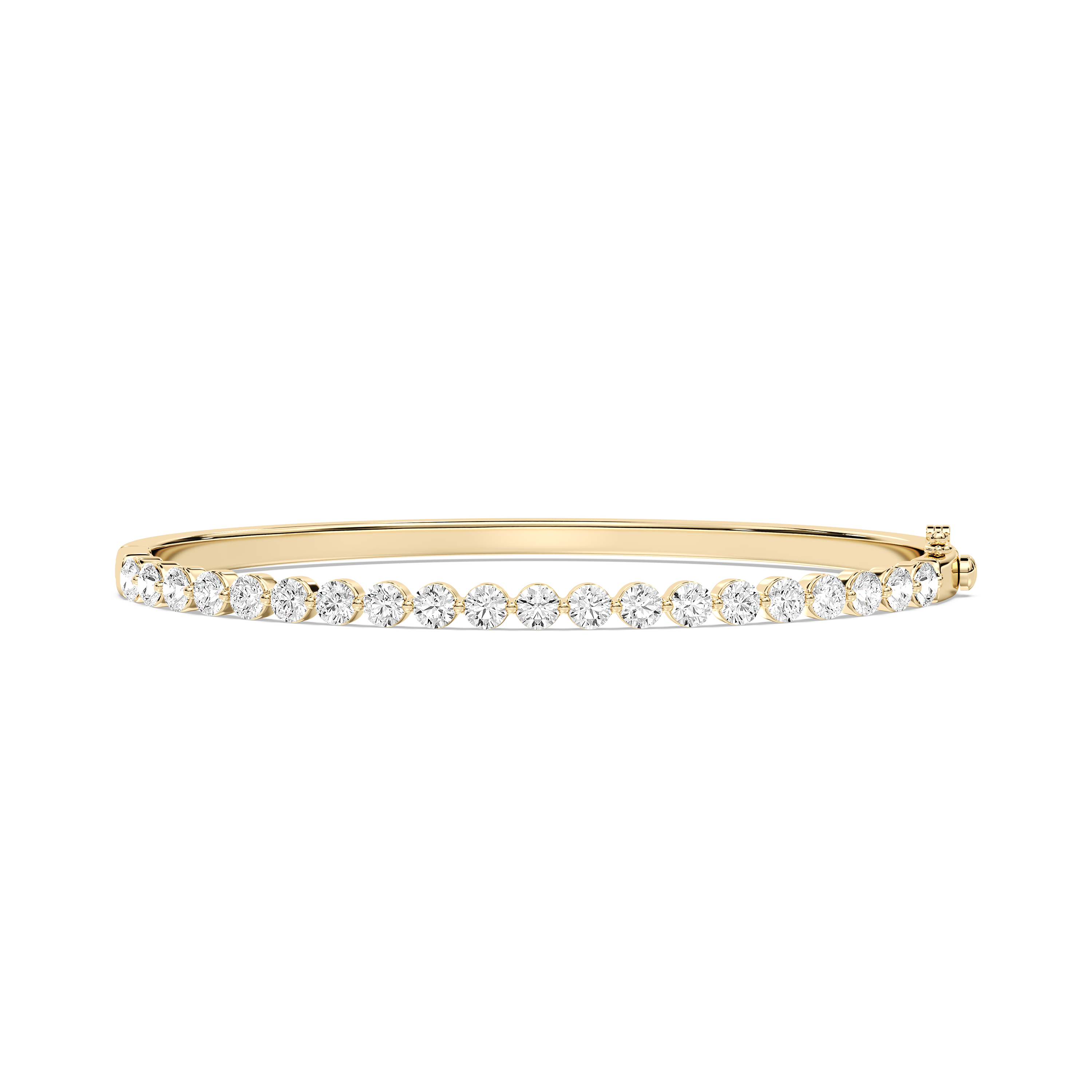 3 Carat Round Diamond Swirl Bangle Bracelet