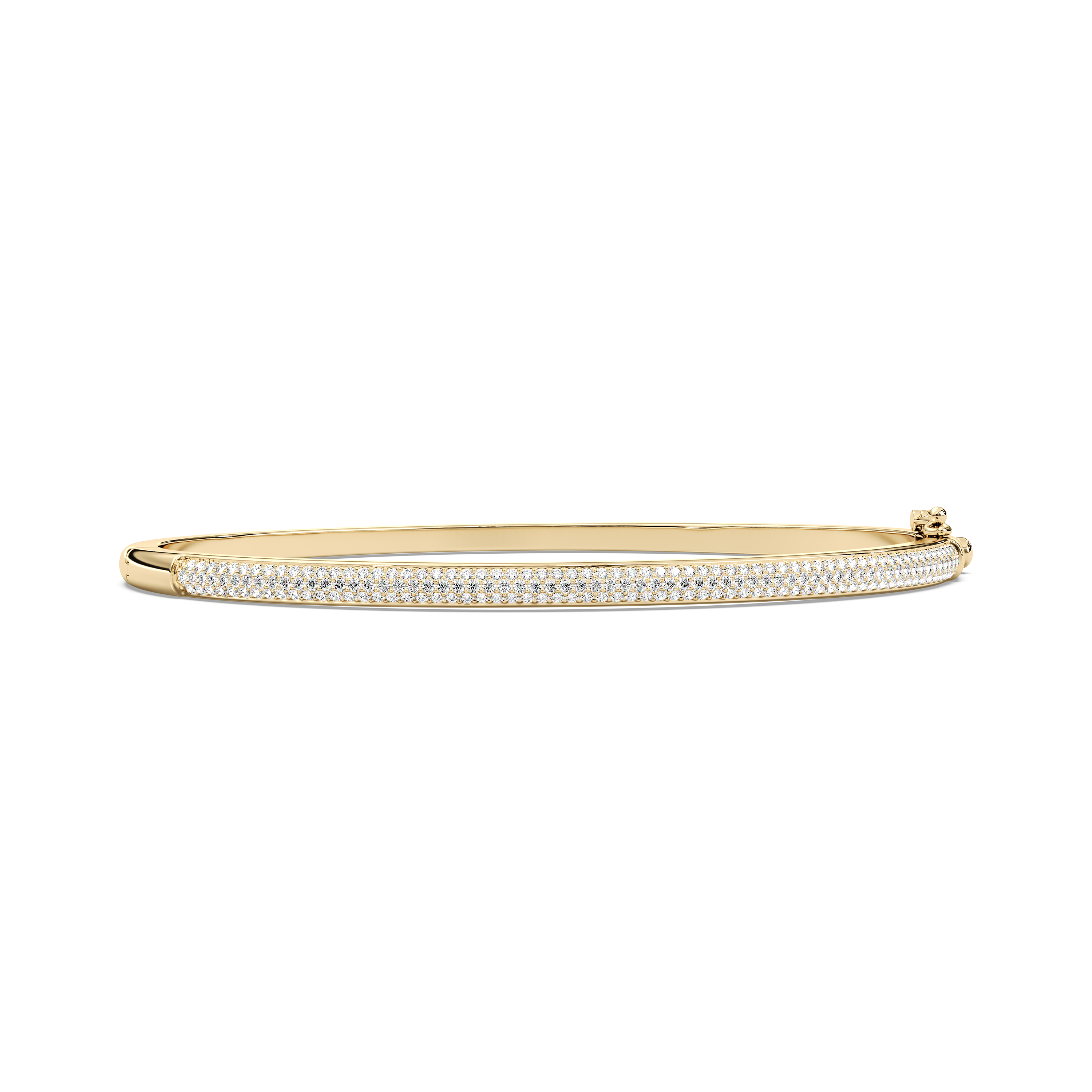 Round Diamond Bangle Bracelet