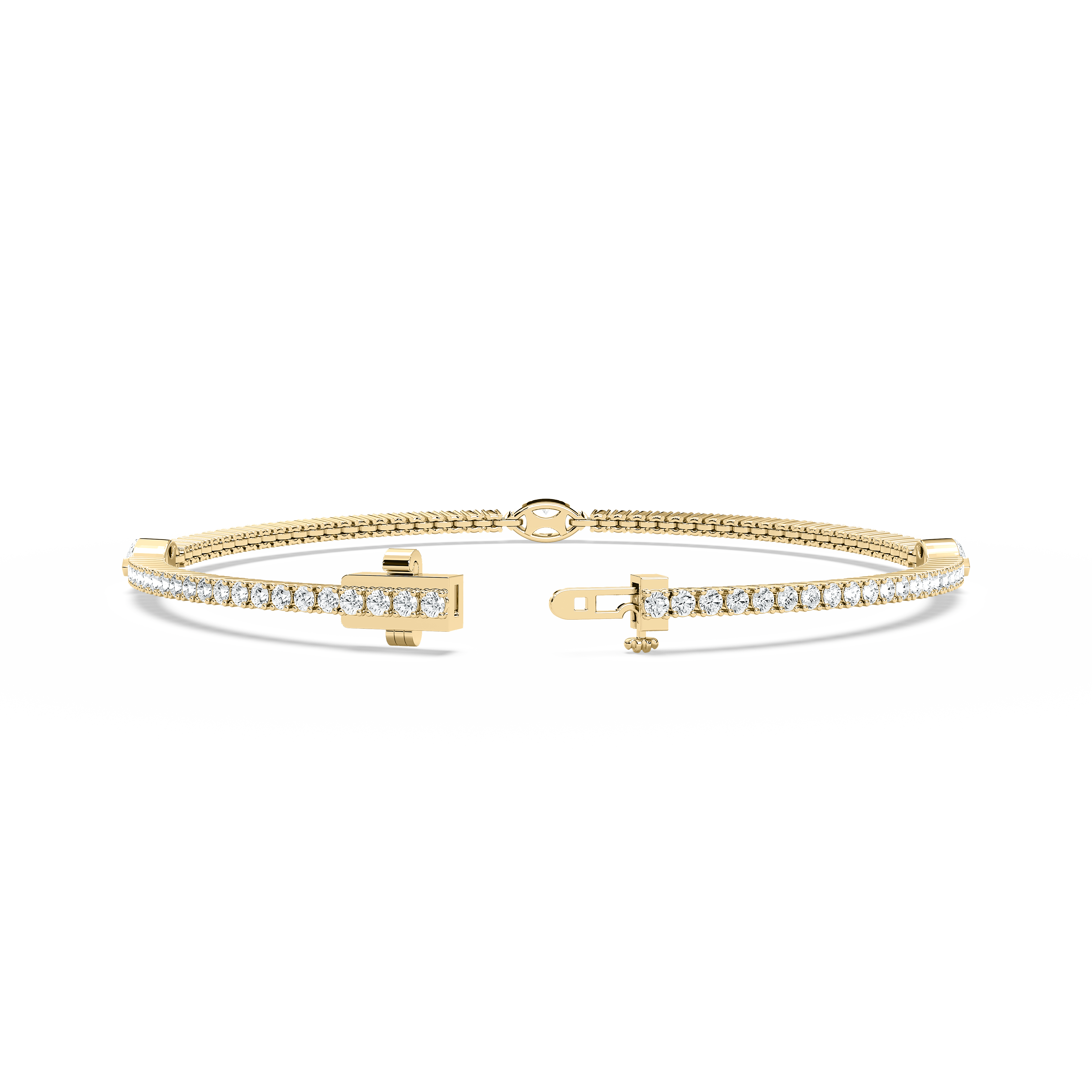 Emerald And Marquise Diamond Lamira Tennis Bracelet