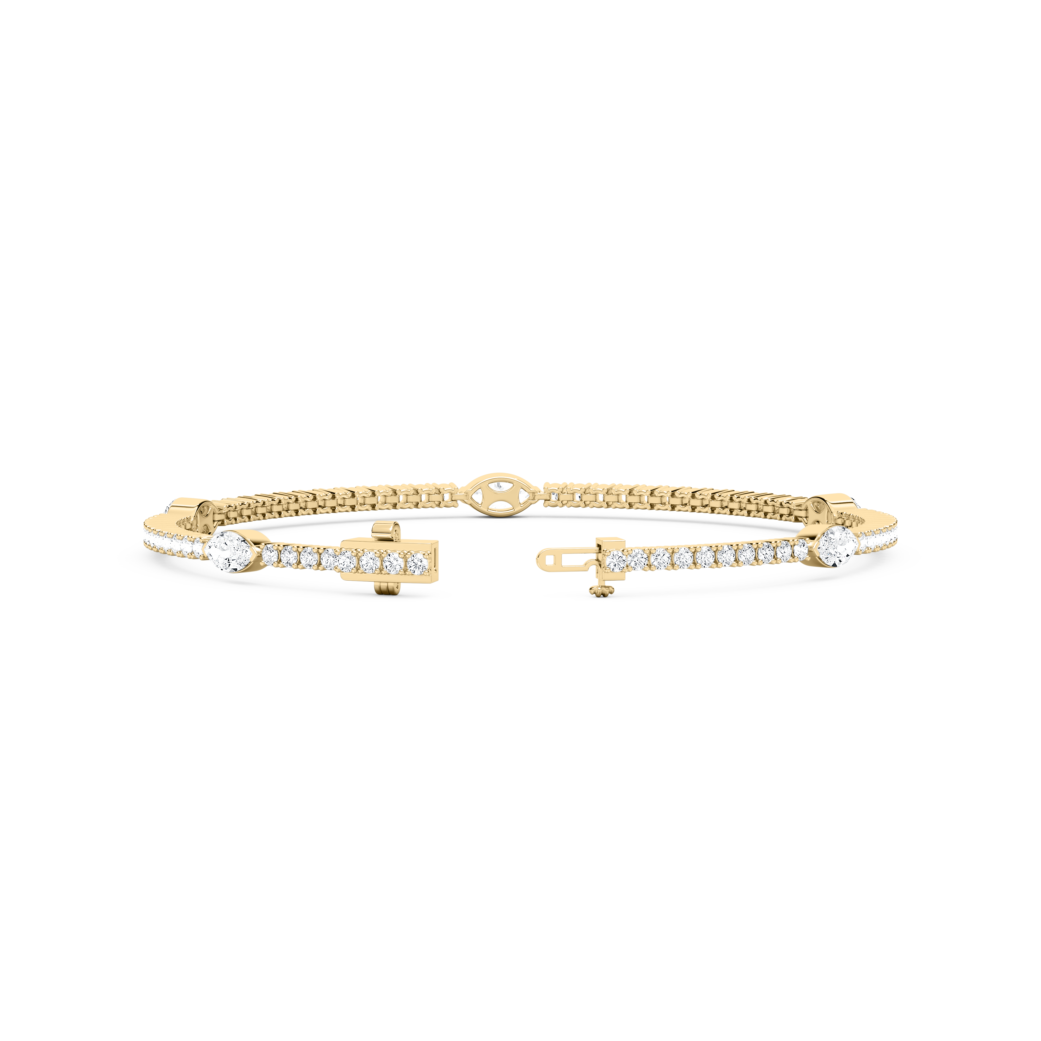 Round And Marquise Diamond Fair maiden Fashion Bracelet