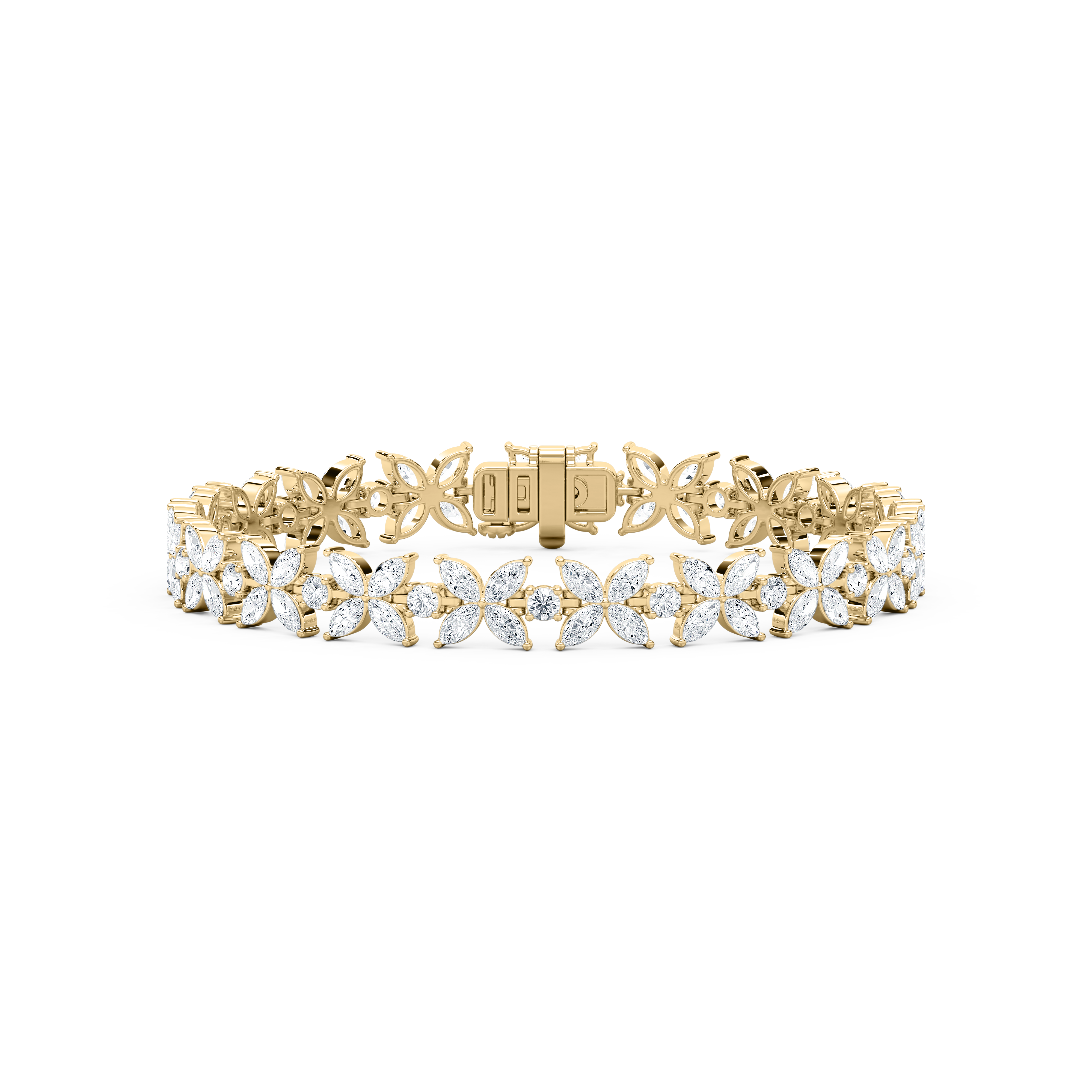 Marquise And Round Diamond Filoria Tennis Bracelet