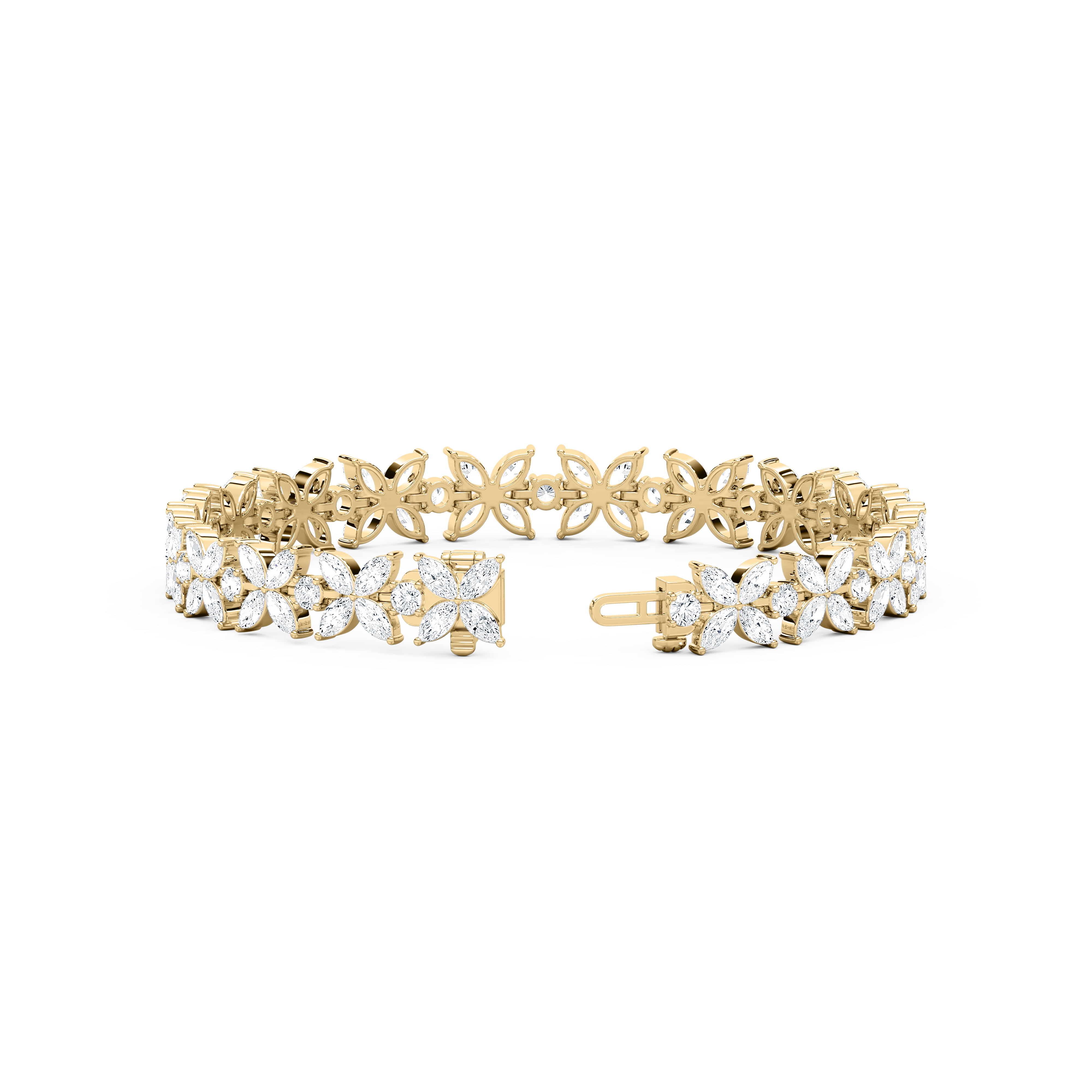 Marquise And Round Diamond Filoria Tennis Bracelet