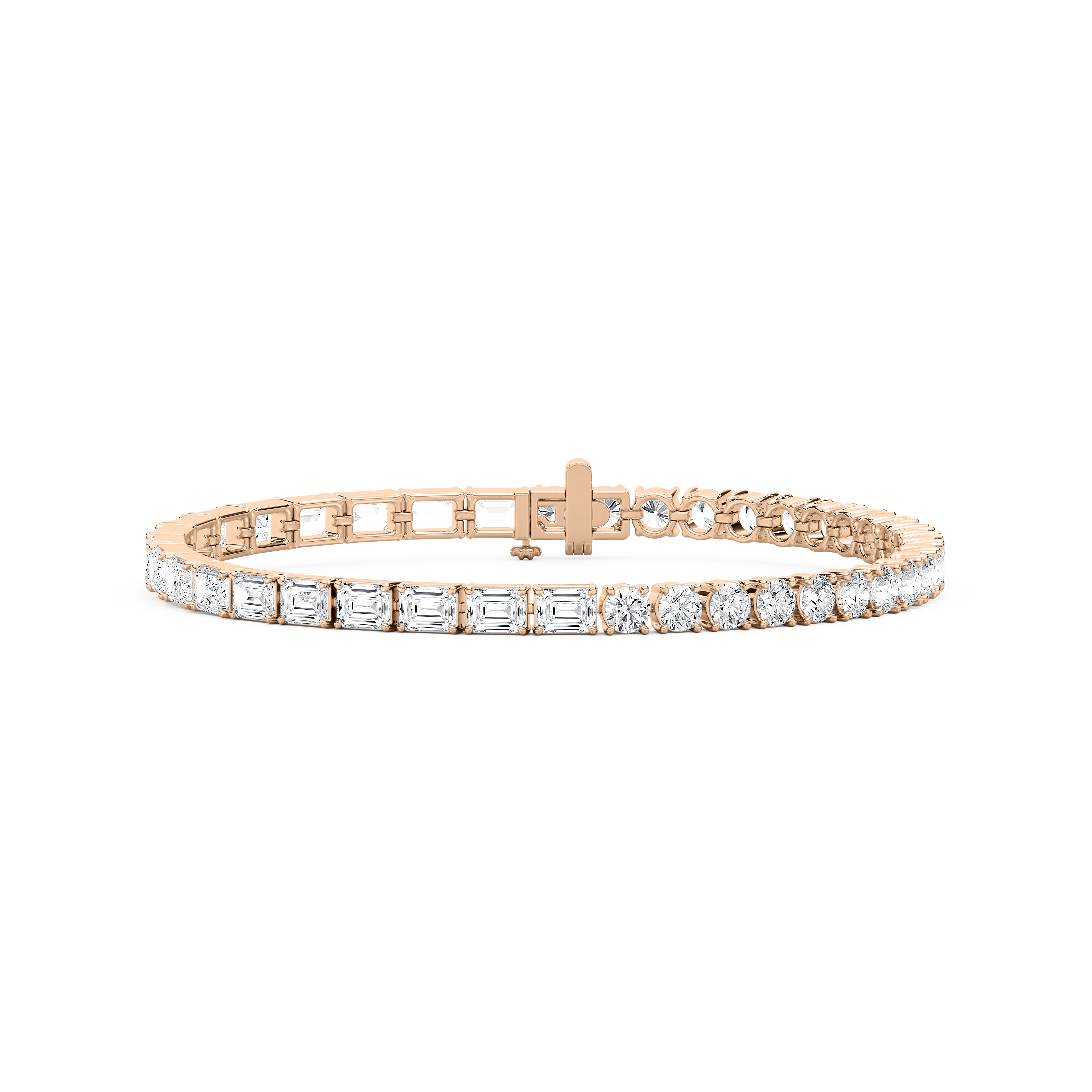 Round And Emerald Diamond Joella Tennis Bracelet