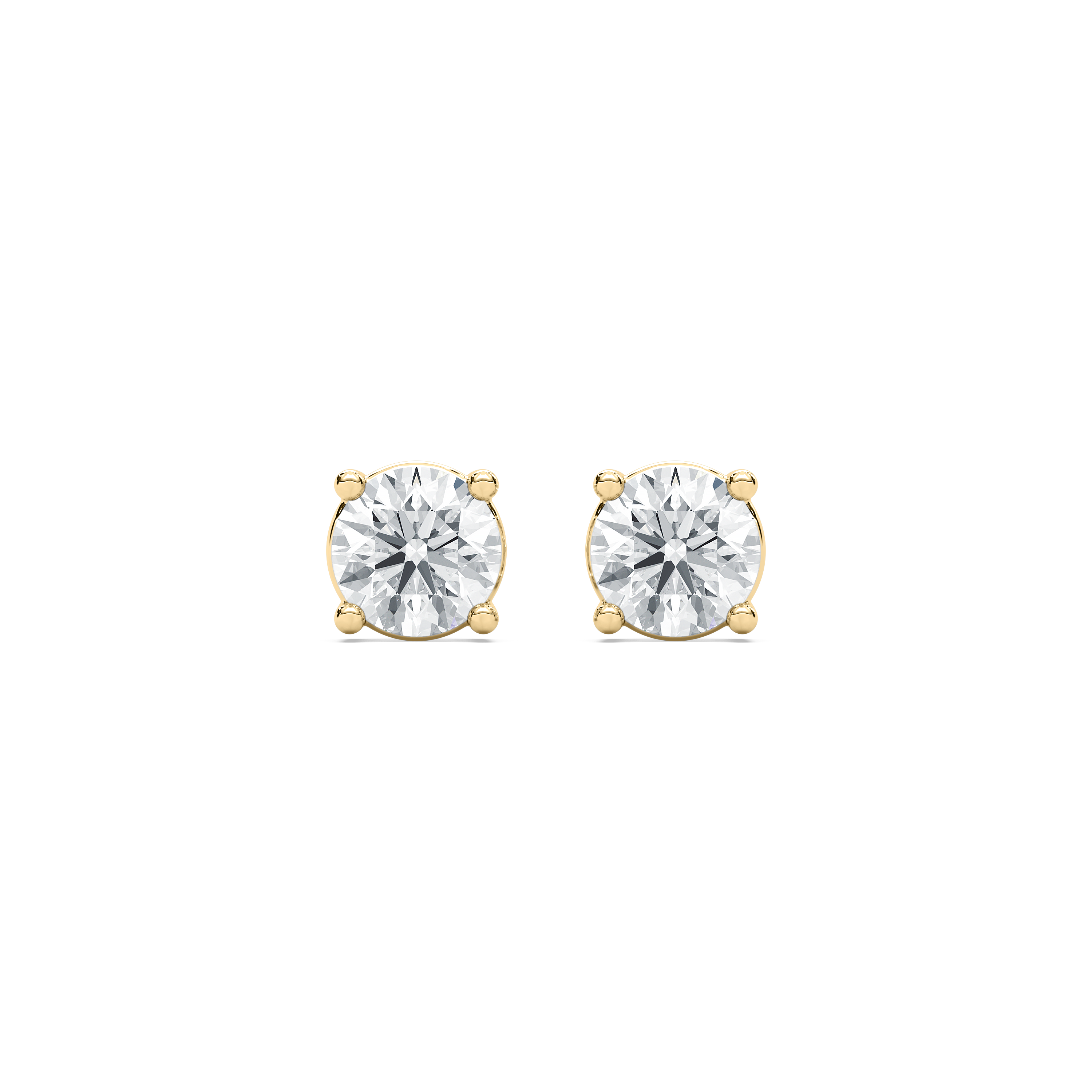 3 Carat Round Diamond Orion stud Earring
