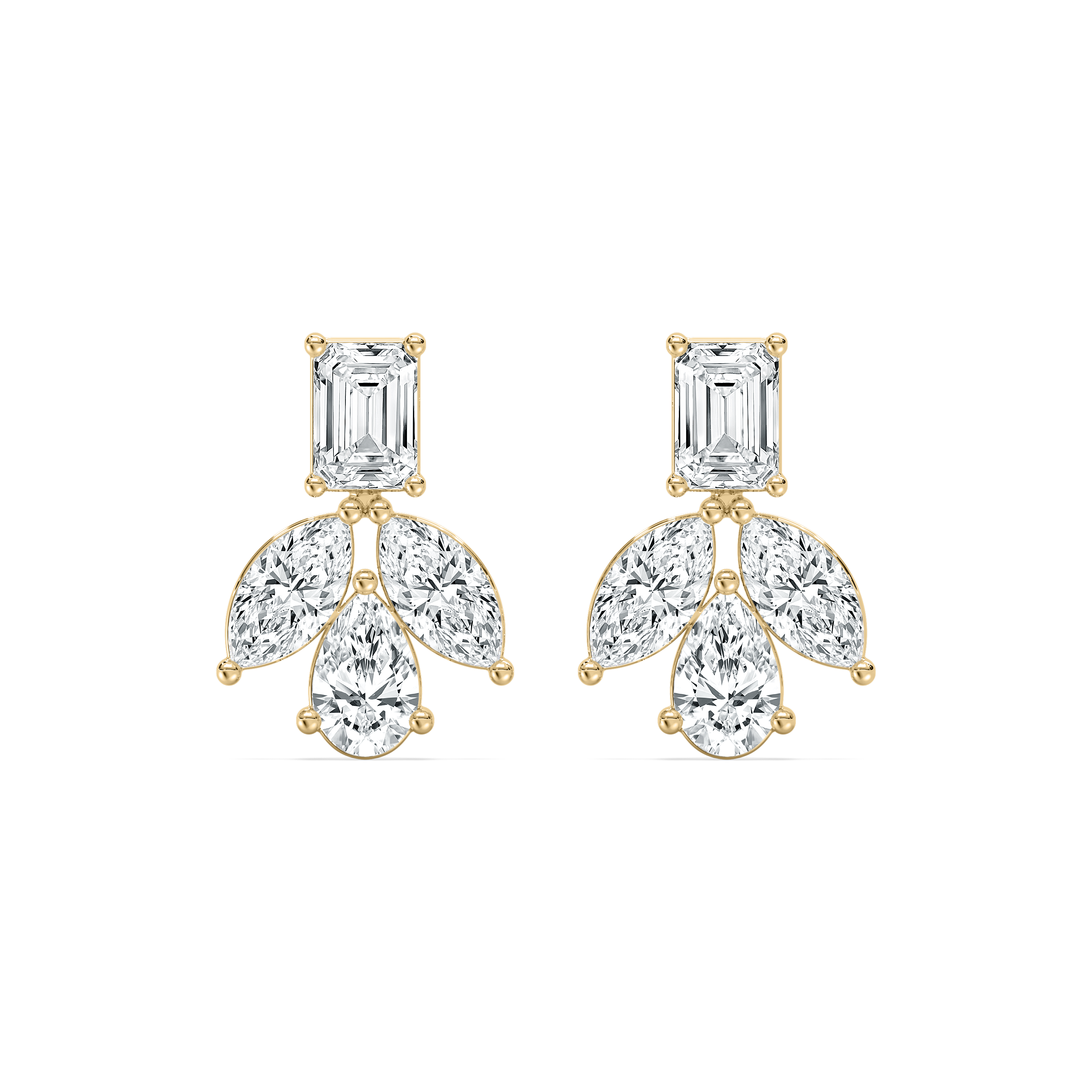 5.80 Carat Multi Shape Diamond Fashion Earring