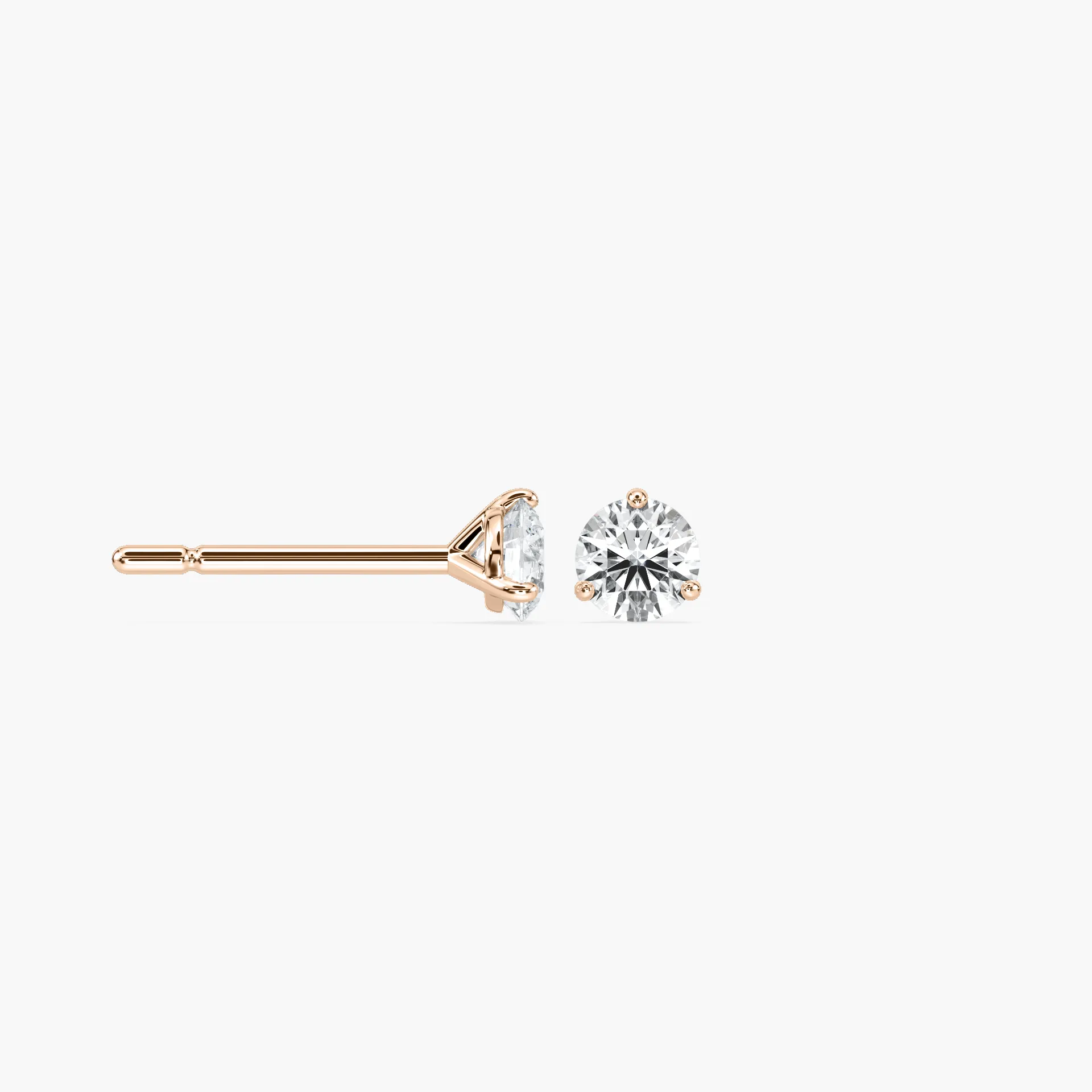 0.50 Carat Round Diamond Estelia Stud Earring