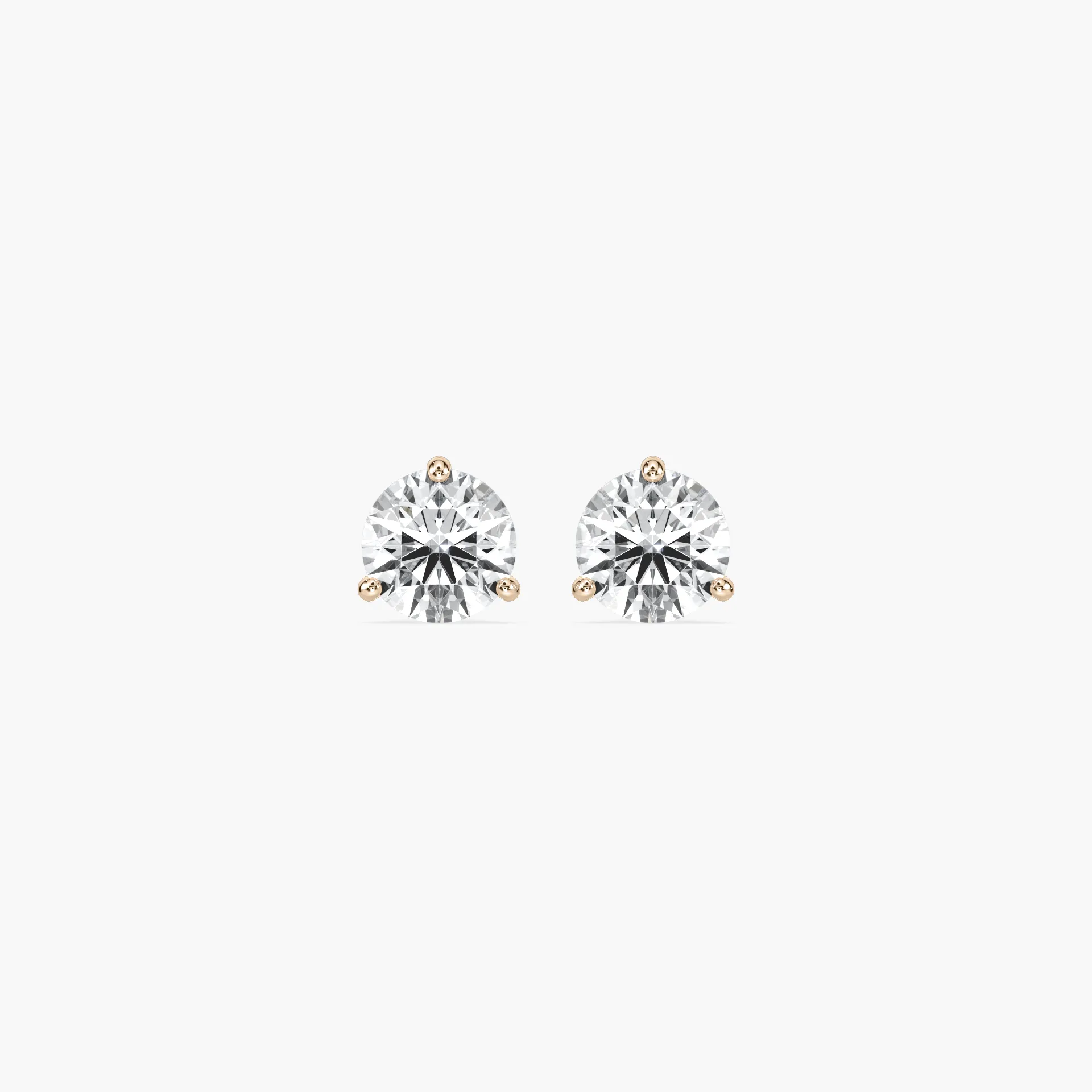 1 Carat Round Diamond Nicola Stud Earring