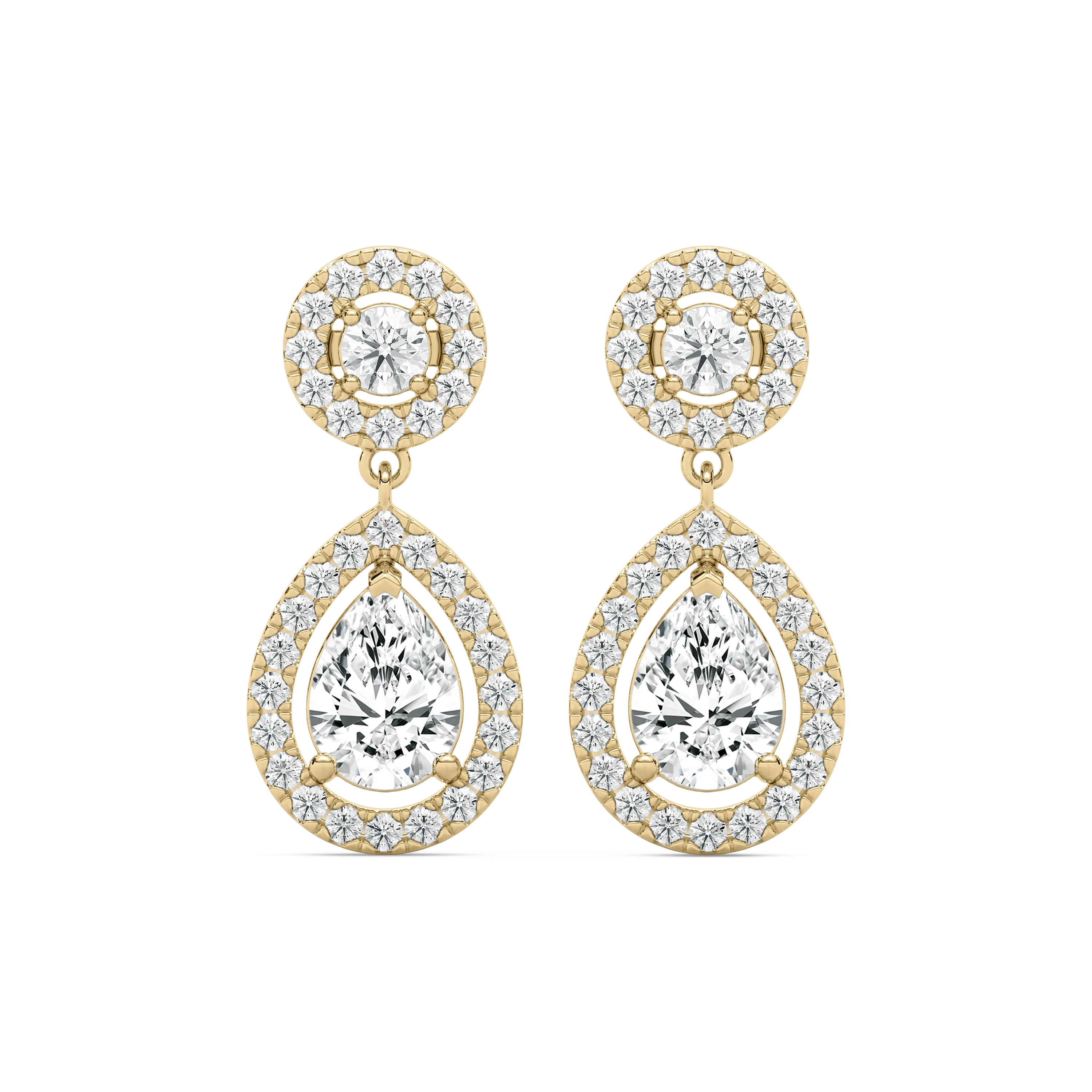 Pear Diamond Brenna Drop Earring