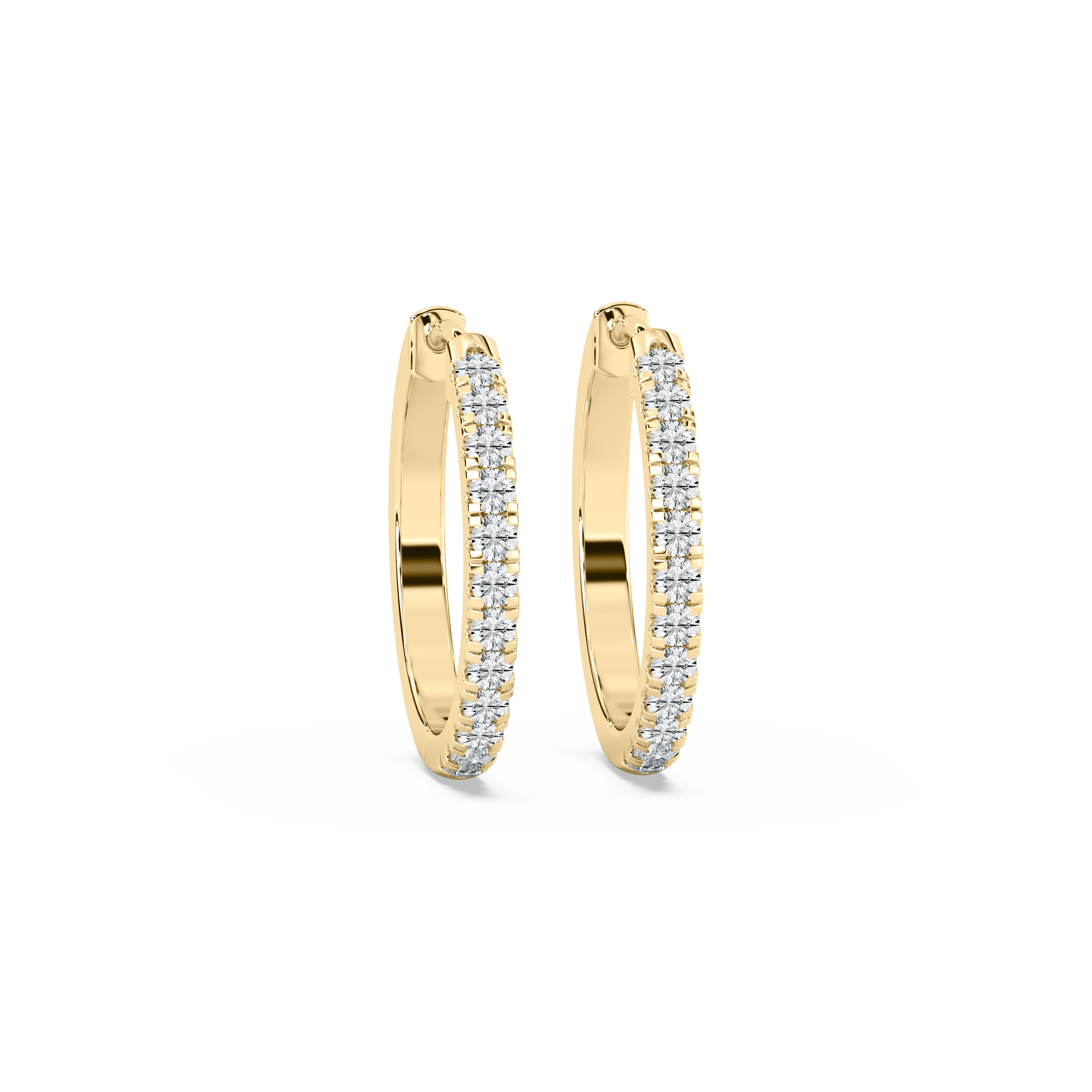 Round Diamonds Bali Earring