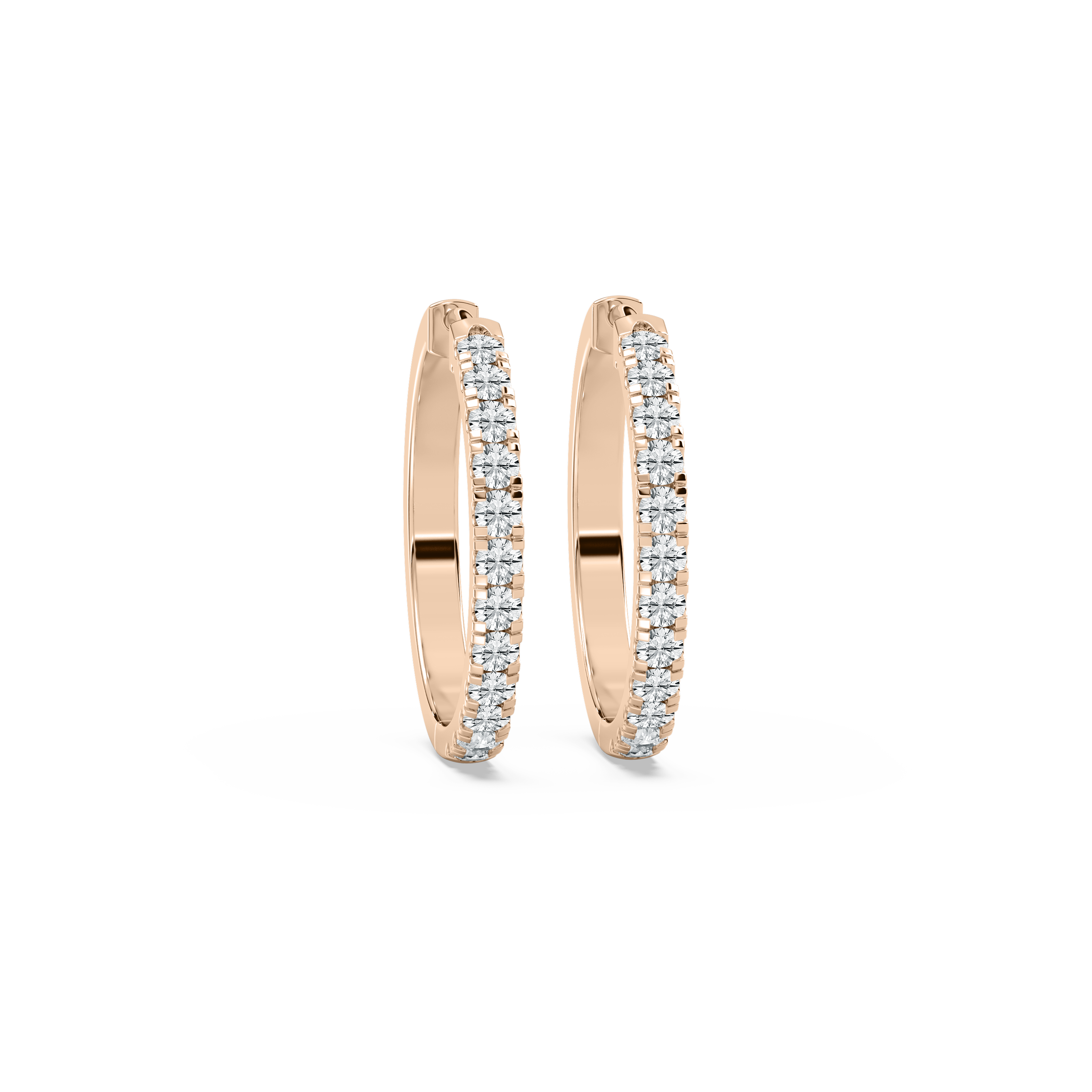 1 Carat Round Diamonds Nova Hoop Earring