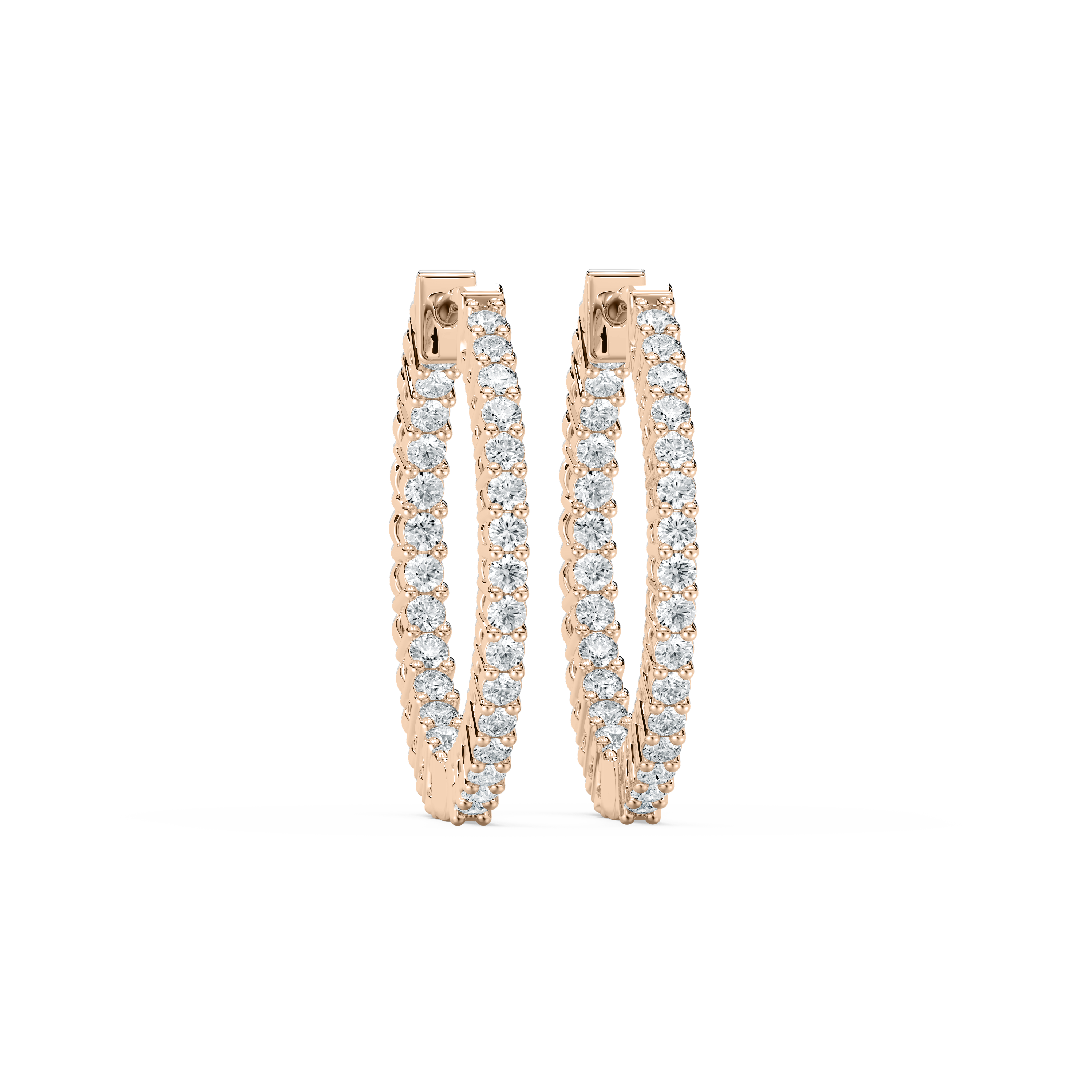 Round Diamonds Nova Hoop Earring