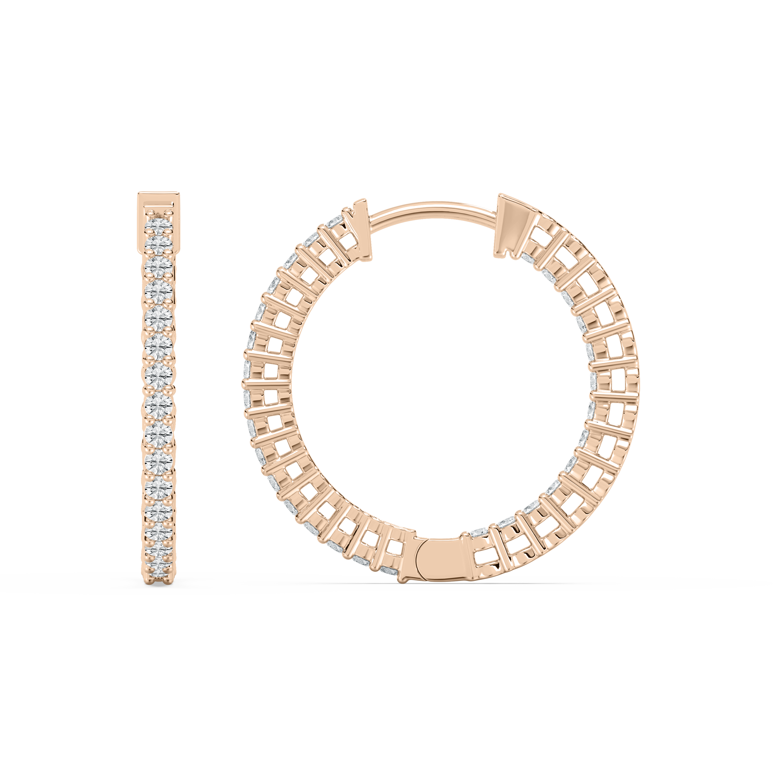 Round Diamonds Nova Hoop Earring