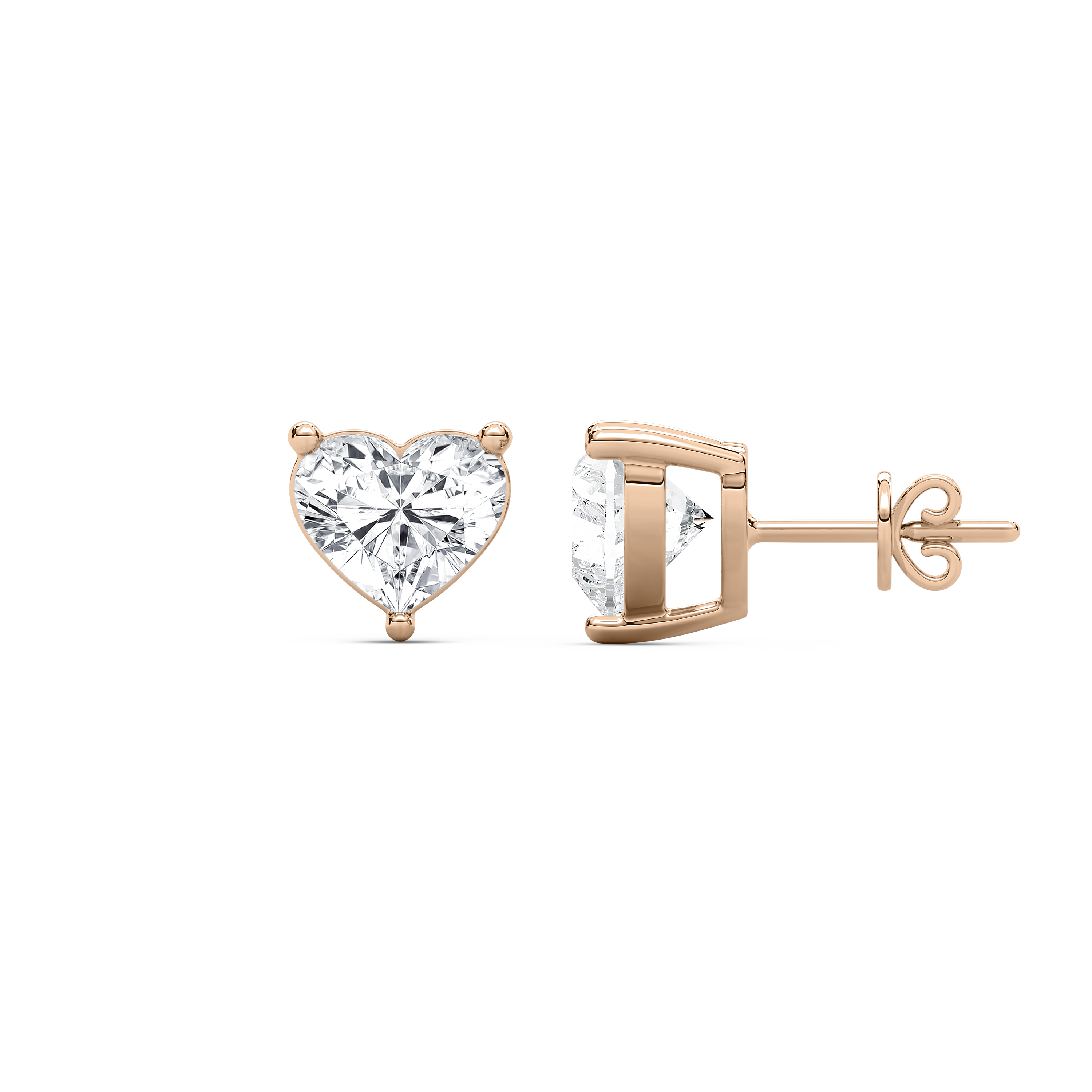 2 Carat Heart Diamonds Escencia Stud Earring