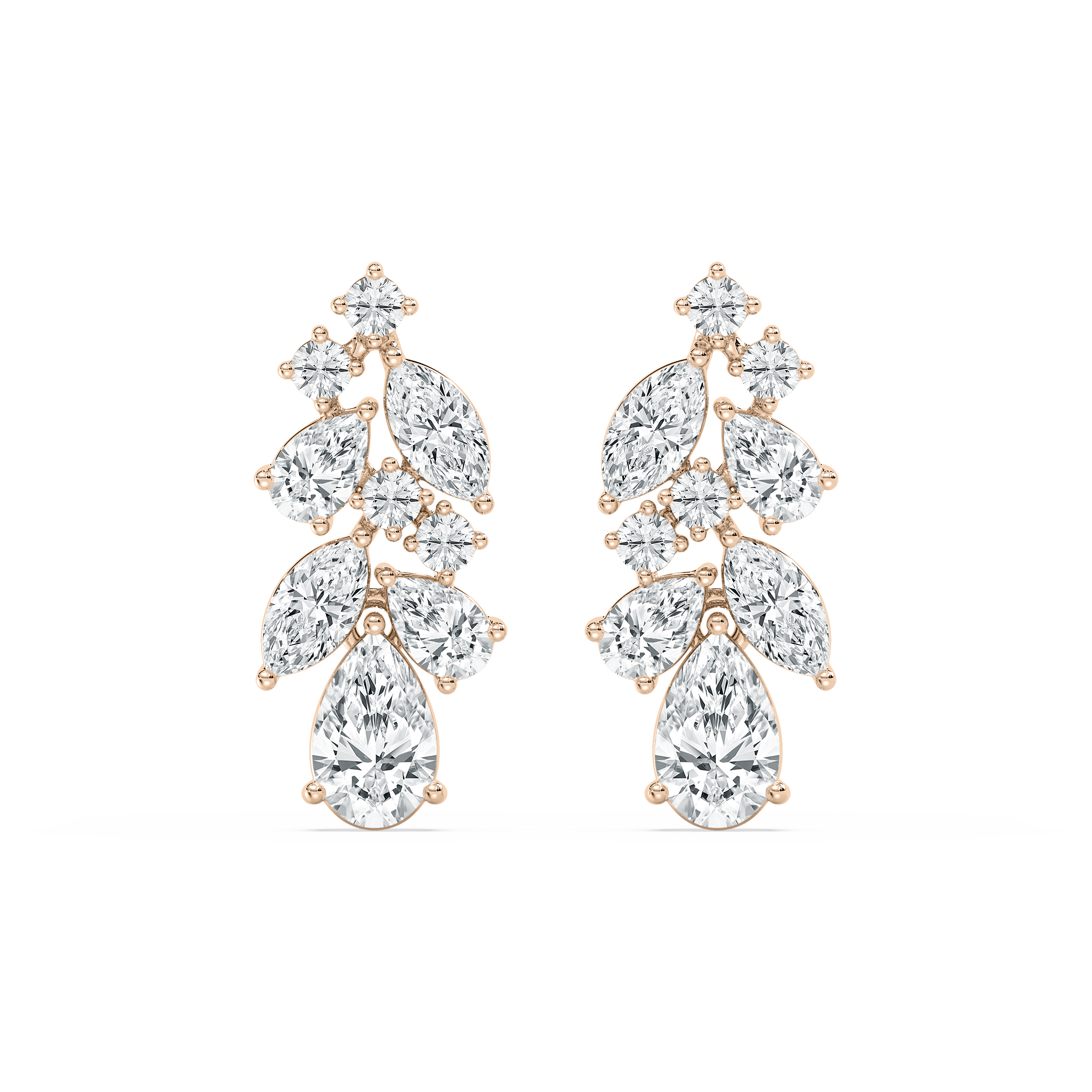 2 Carat Multi Shape Diamond Danya Dangler Earring