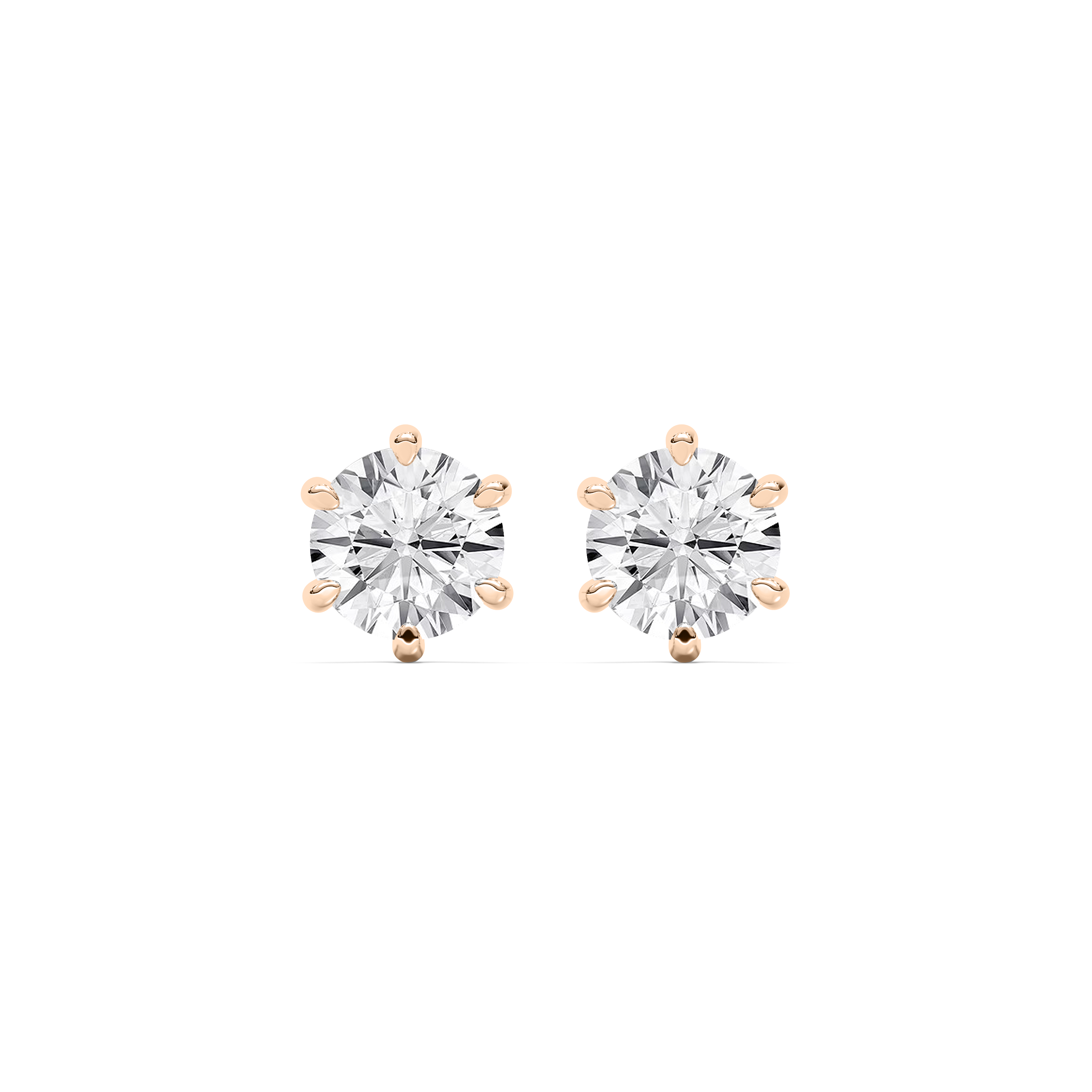4 Carat Round Diamond Welina Stud Earring