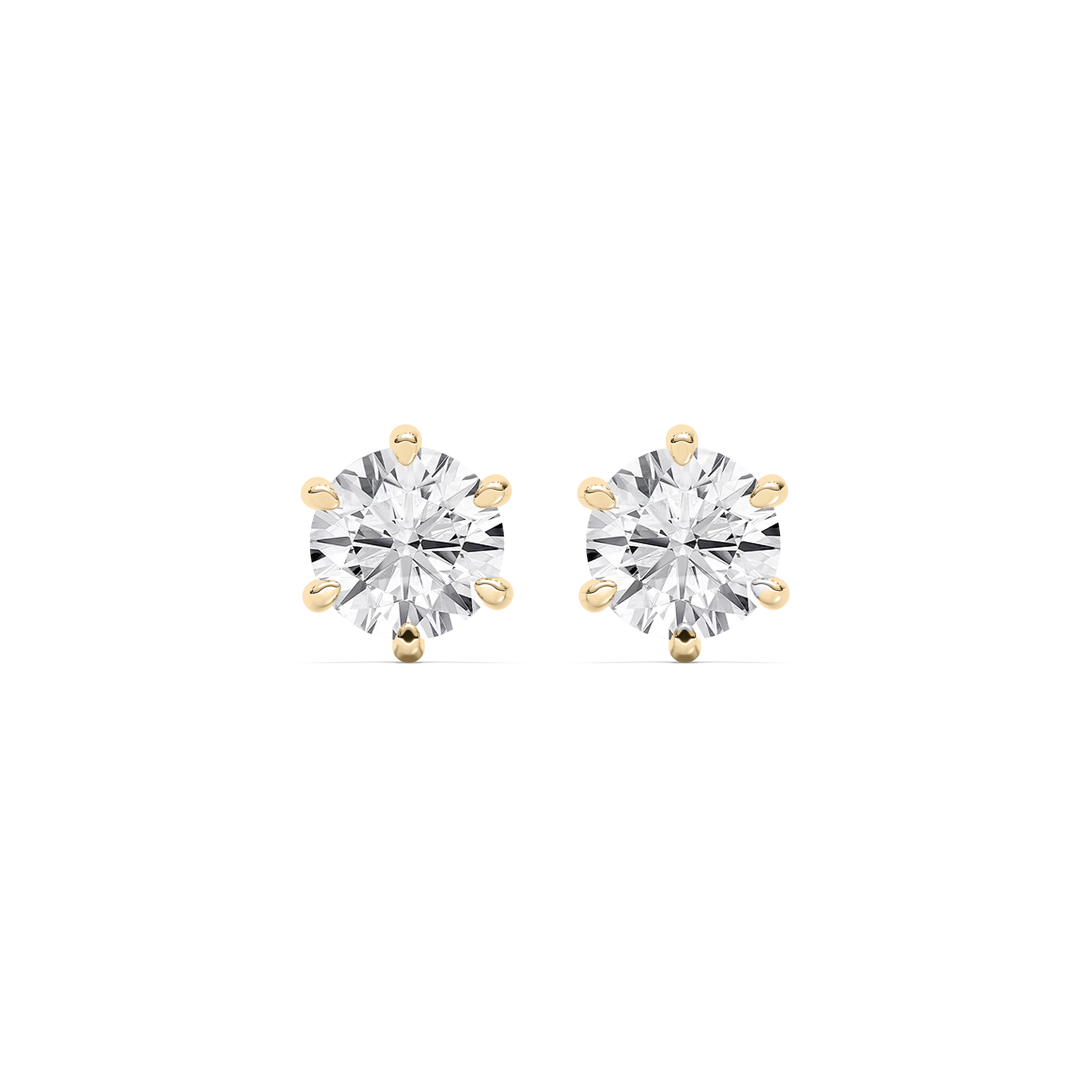 4 Carat Round Diamond Welina Stud Earring