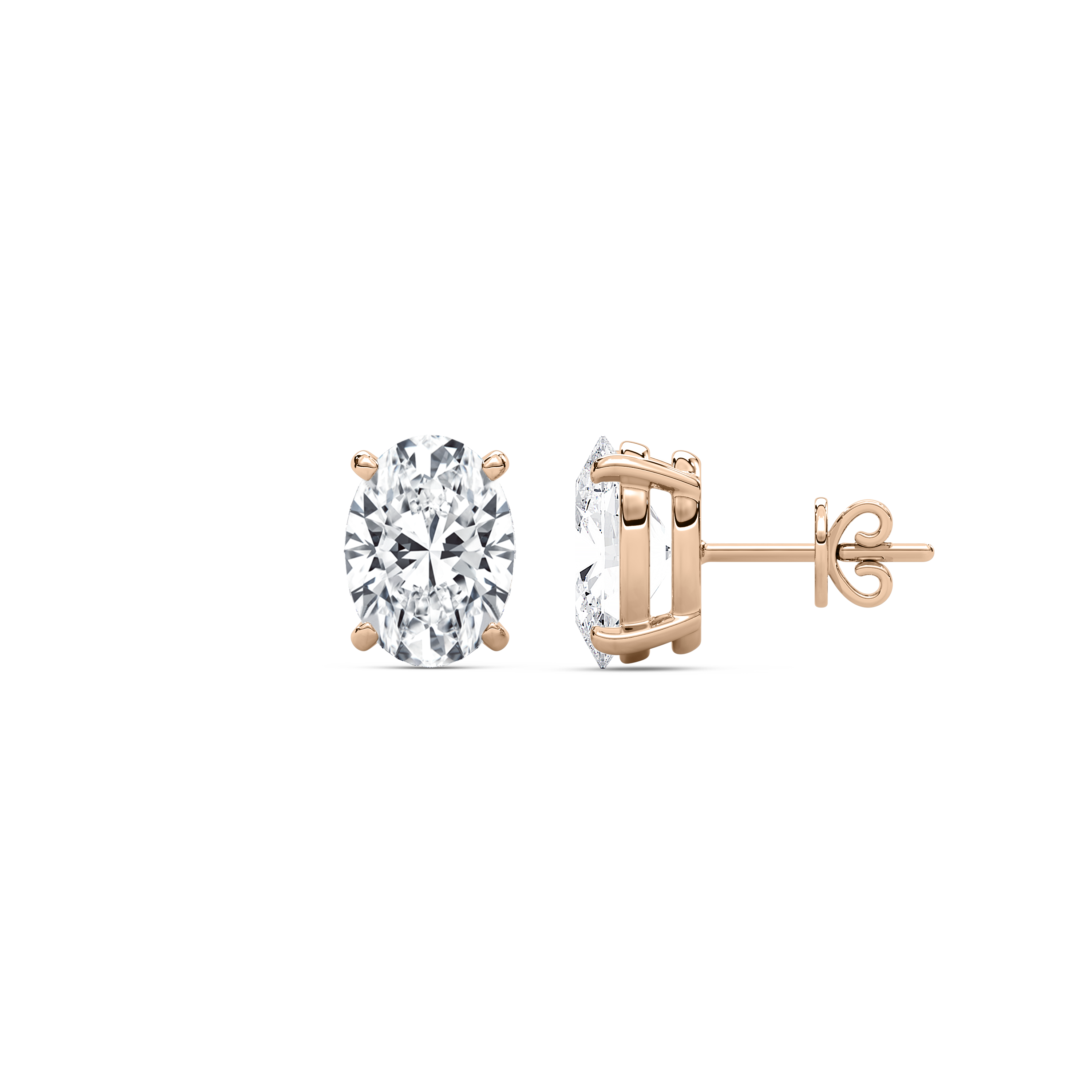 1.50 Carat Oval Diamond Samarah Stud Earring